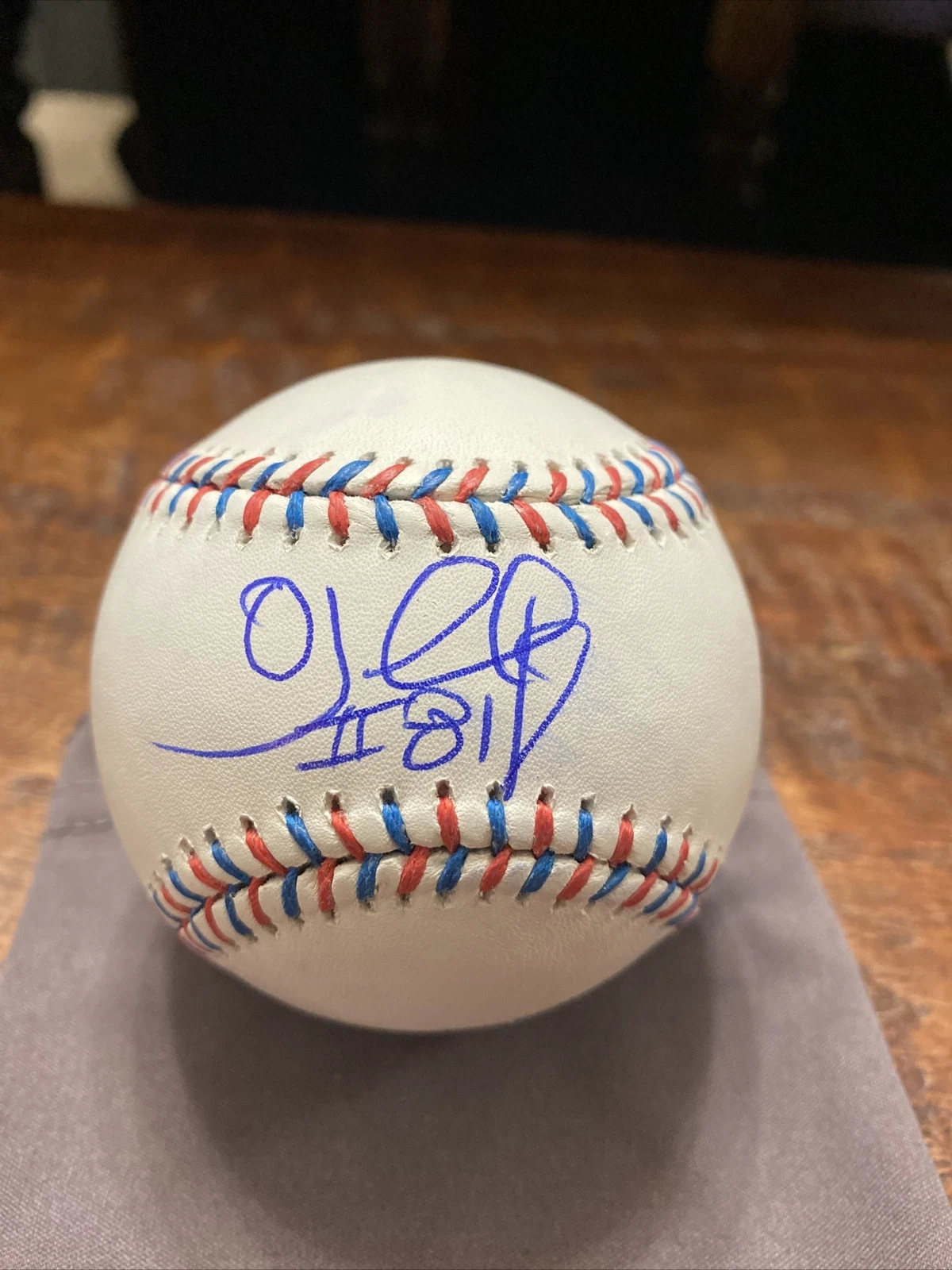 OJ McDuffie Signed Baseball PSA DNA Coa Autographed Miami Dolphins Football