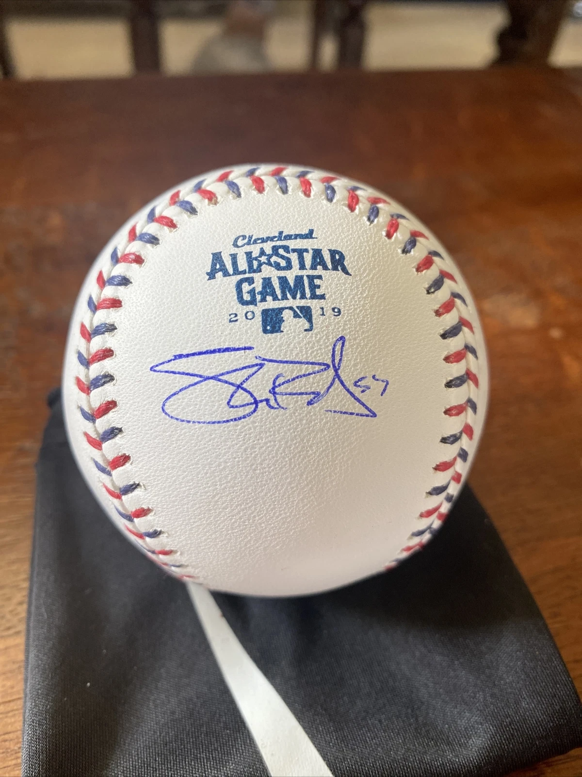 Shane Bieber Signed 2019 All Star Baseball Cleveland Indians Beckett BAS Coa