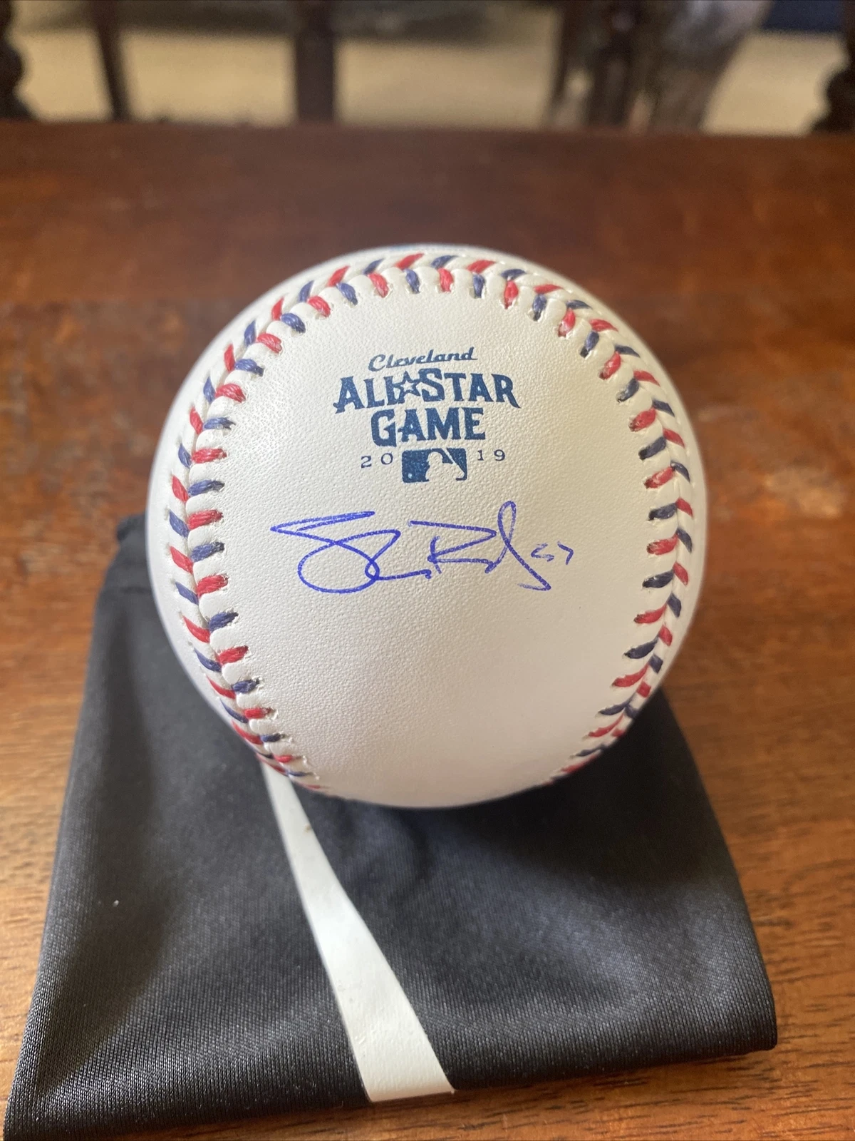 Shane Bieber Signed 2019 All Star Baseball Cleveland Indians Beckett BAS Coa