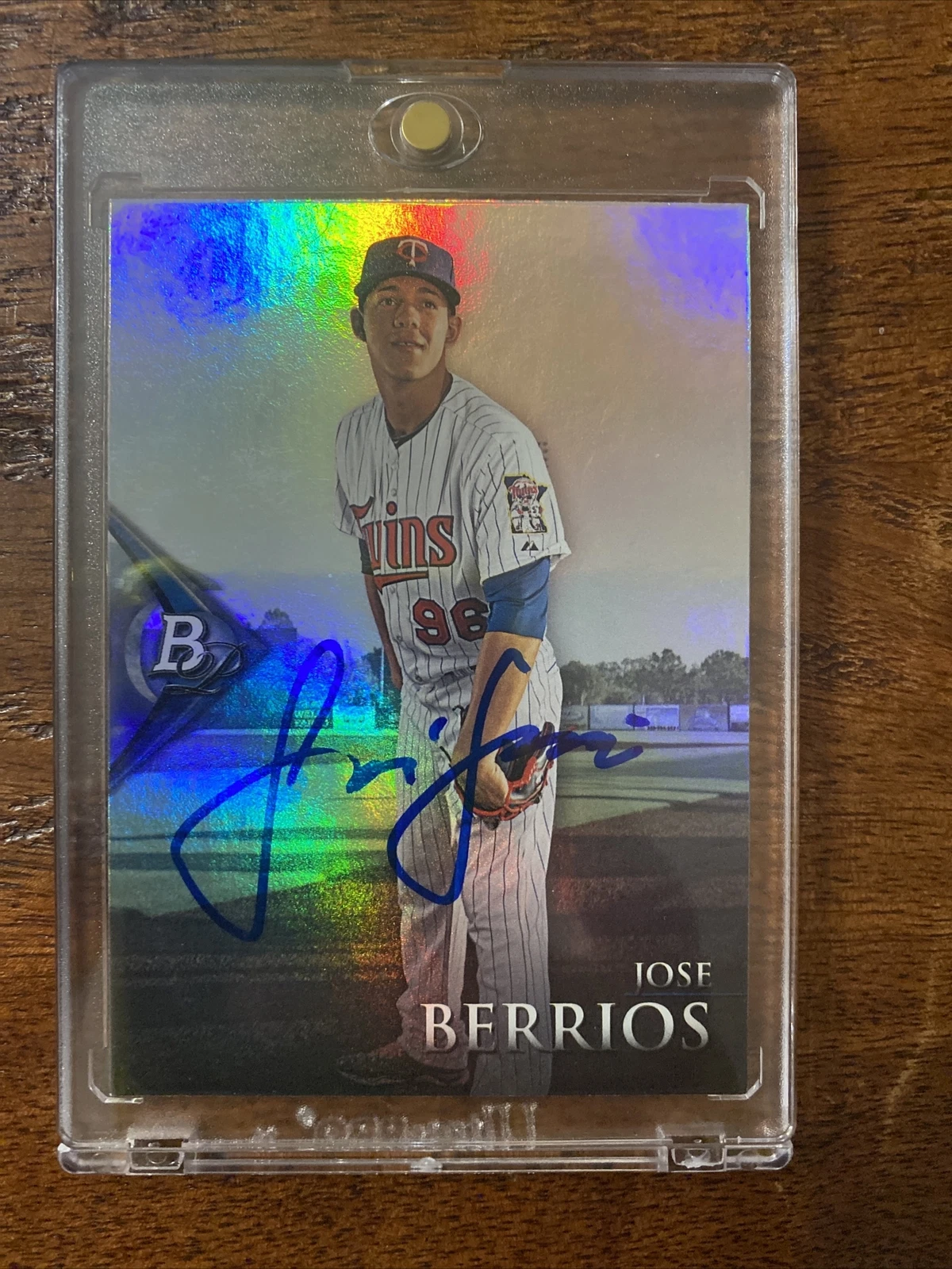 Jose Berrios Signed Topps Card Psa Dna Coa Minnesota Twins Autographed
