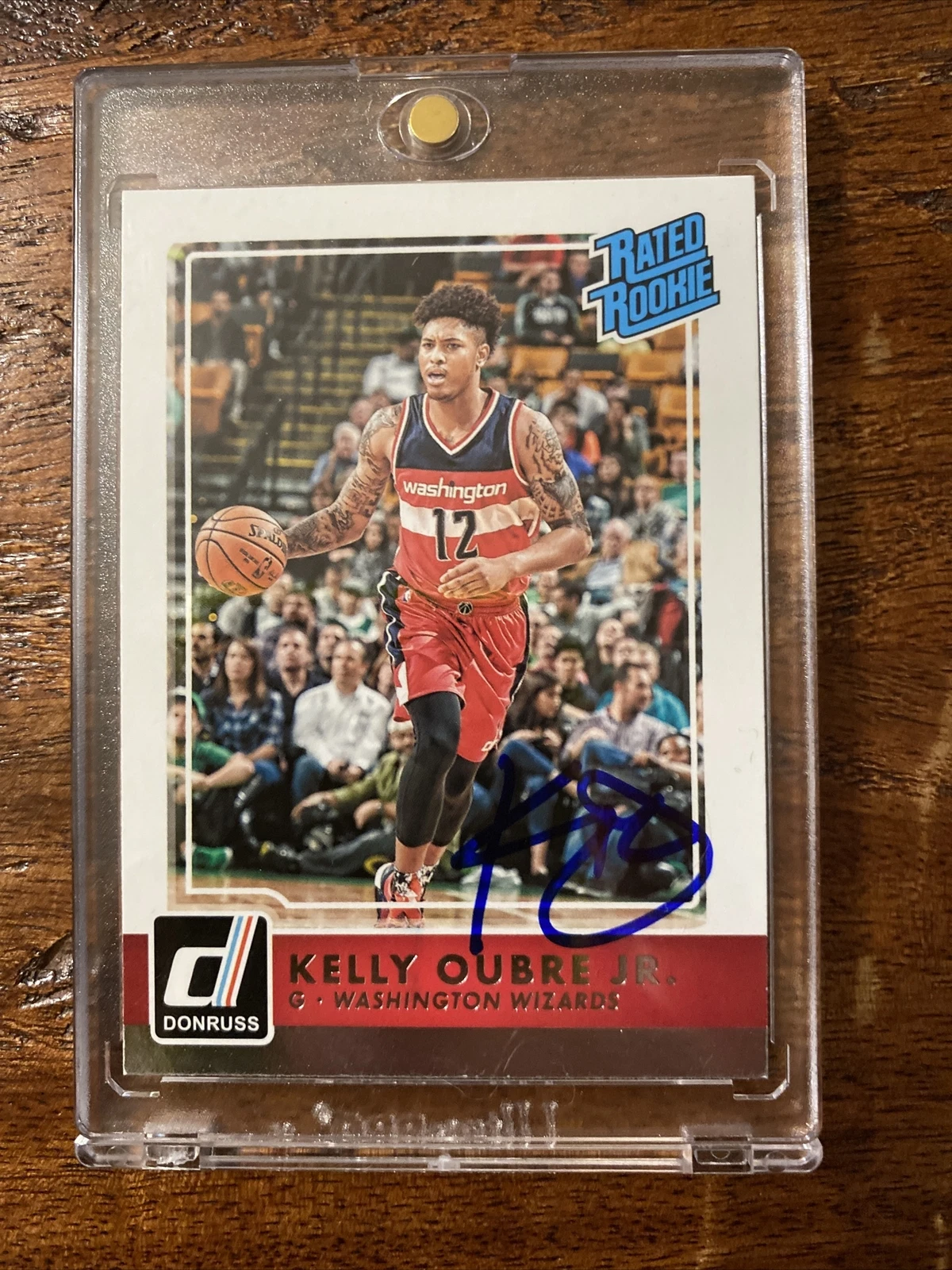 Kelly Oubre Jr Signed Rookie Card Psa Dna Coa Wizards Autographed Warriors