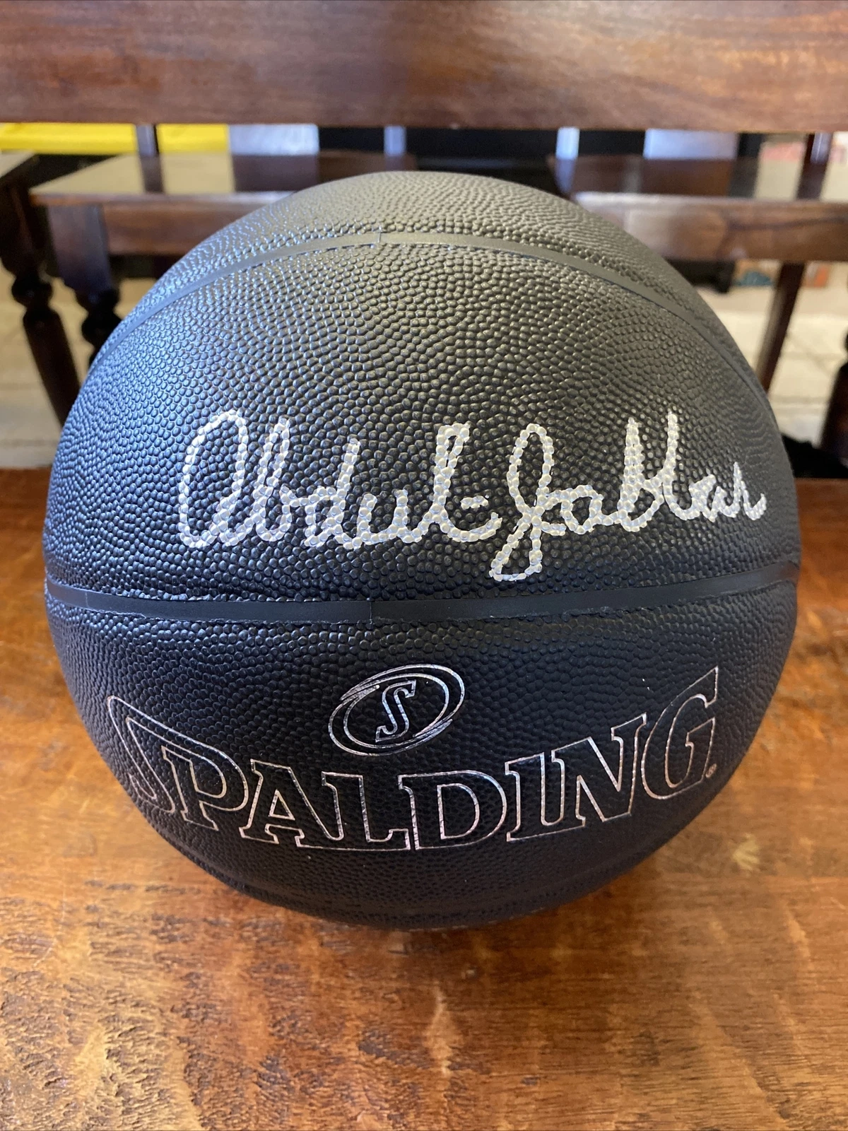 Kareem Abdul Jabbar Signed Black NBA Basketball Psa Dna Coa Autographed Lakers