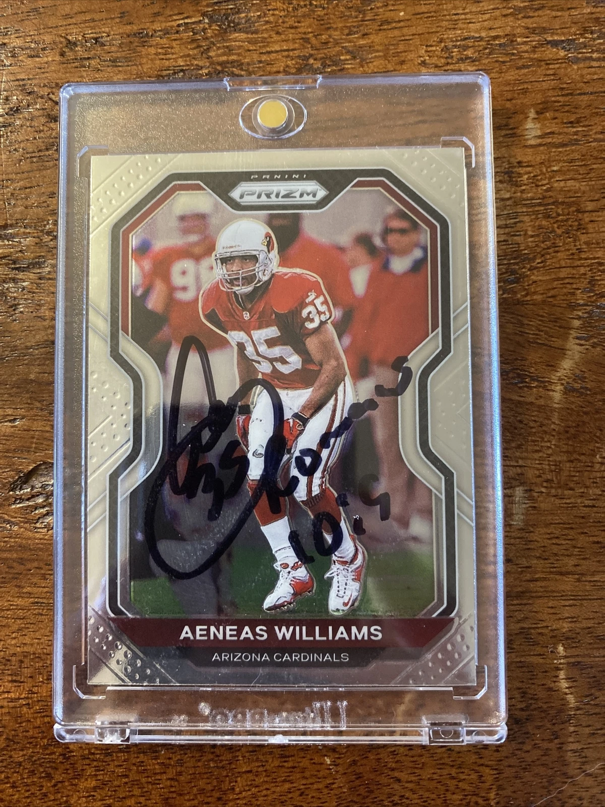 Aeneas Williams Signed Prizm Football Card Psa Dna Coa Arizona Cardinals