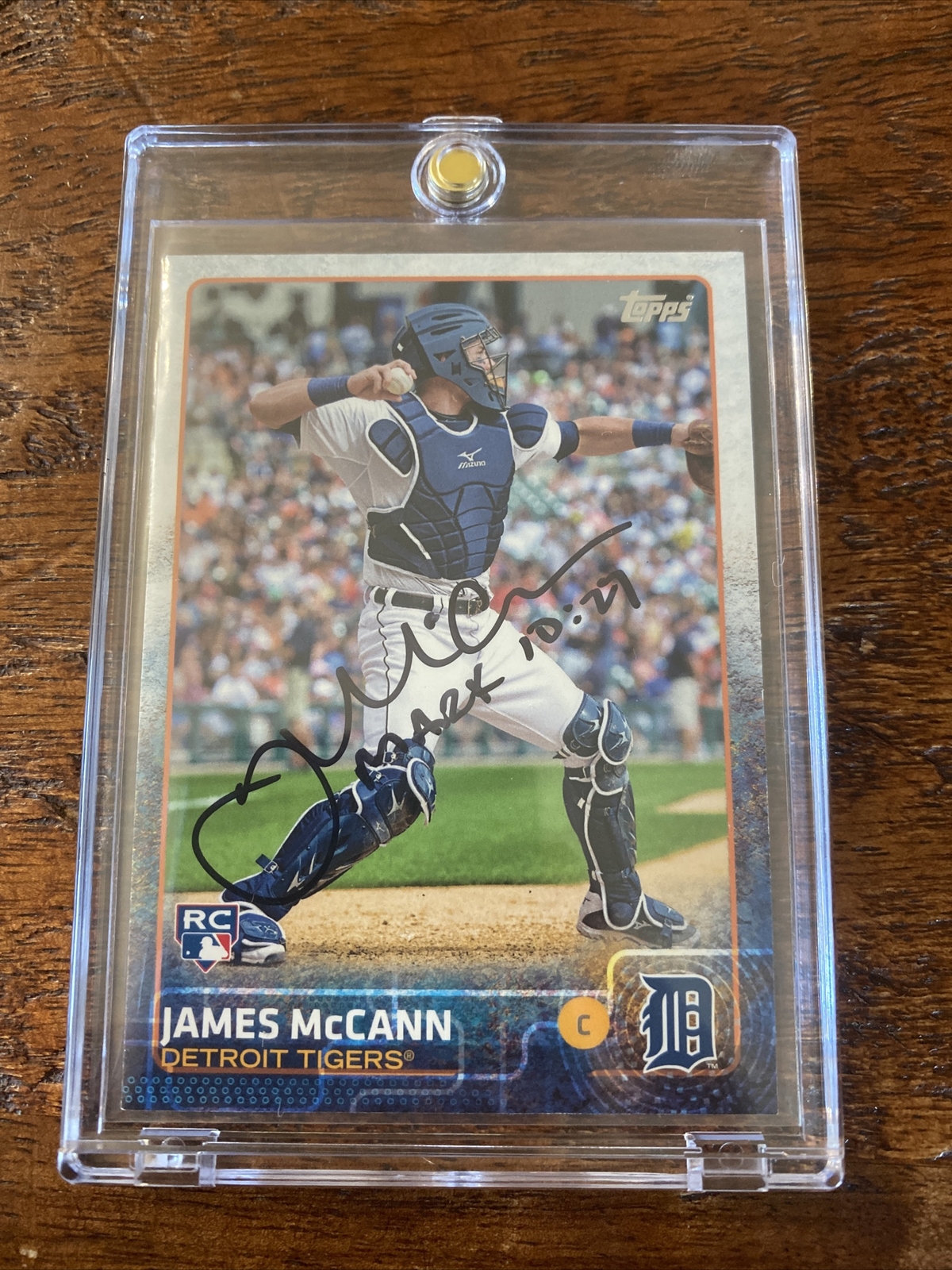 James McCann Signed Topps Rookie Card Psa Dna Coa Autographed Tigers Mets