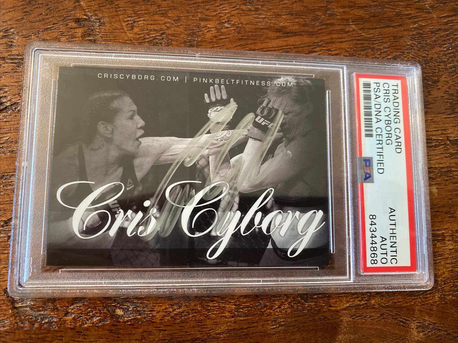 Cris Cyborg Signed Card Psa Dna Coa Slabbed Autographed UFC MMA Encapsulated