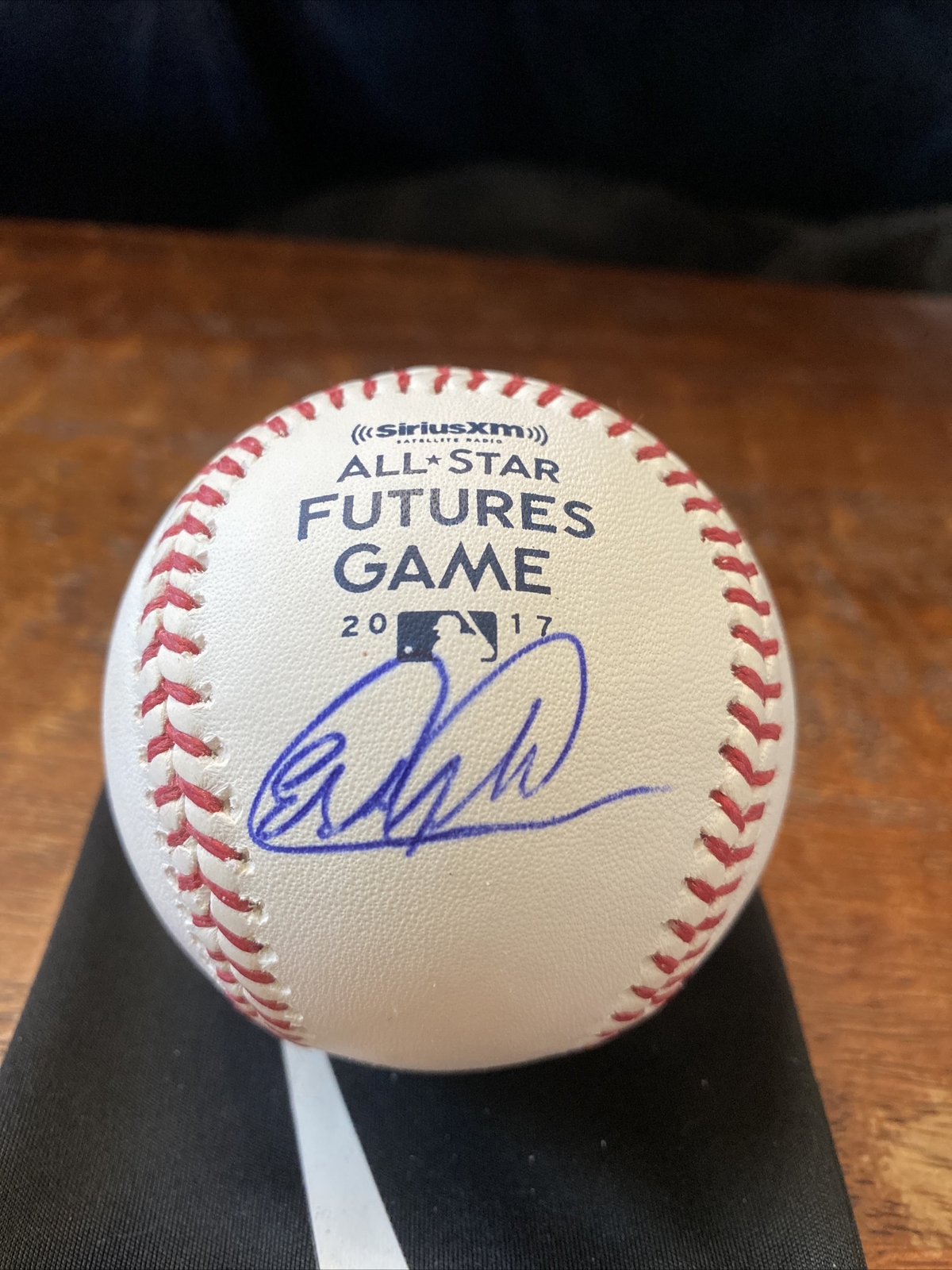 Estevan Florial Signed 2017 Futures Game Baseball Psa Dna Coa Yankees Auto