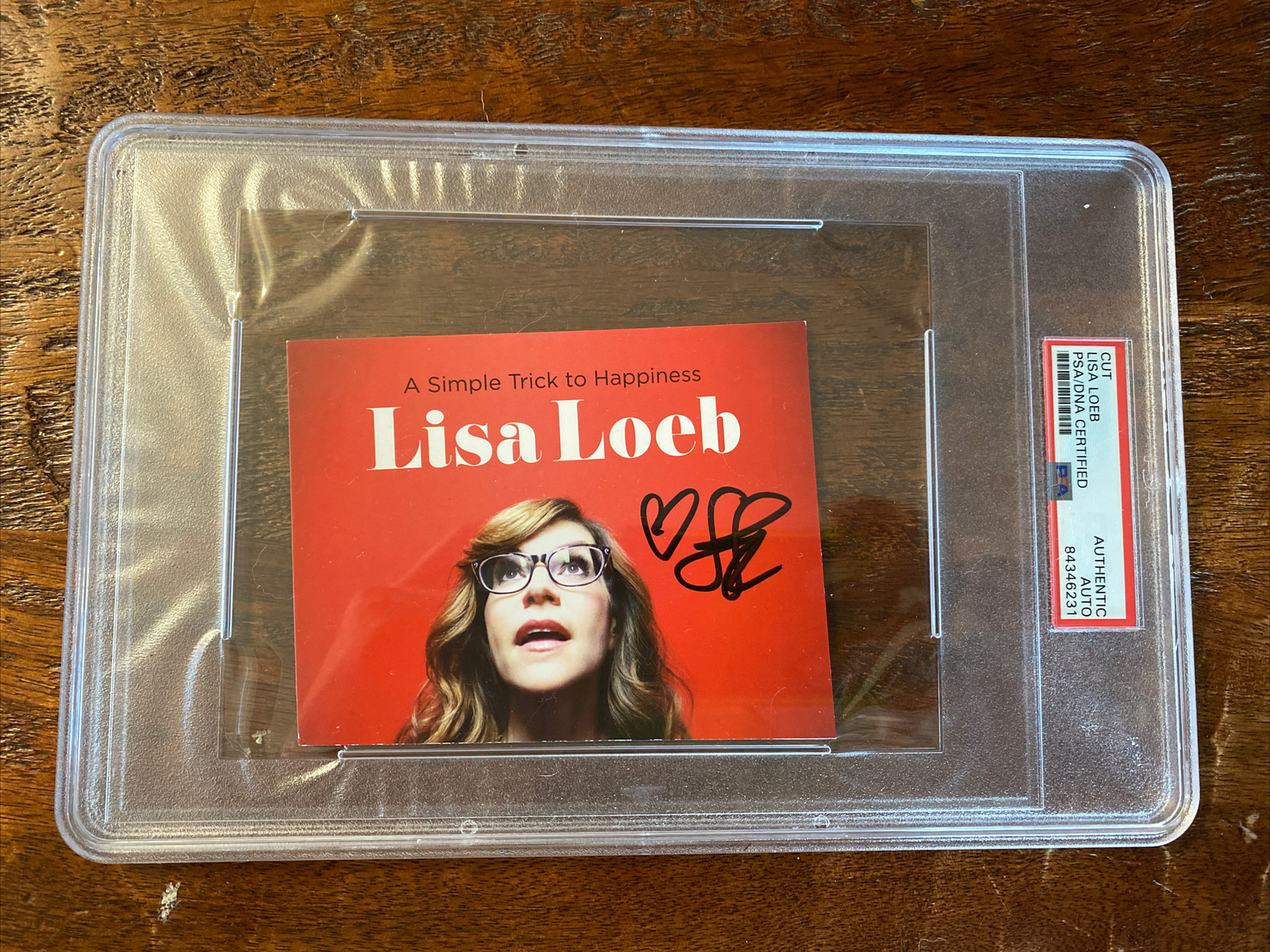 Lisa Loeb Signed A Simple Trick To Happiness Cd Cut PSA/DNA Coa Slabbed