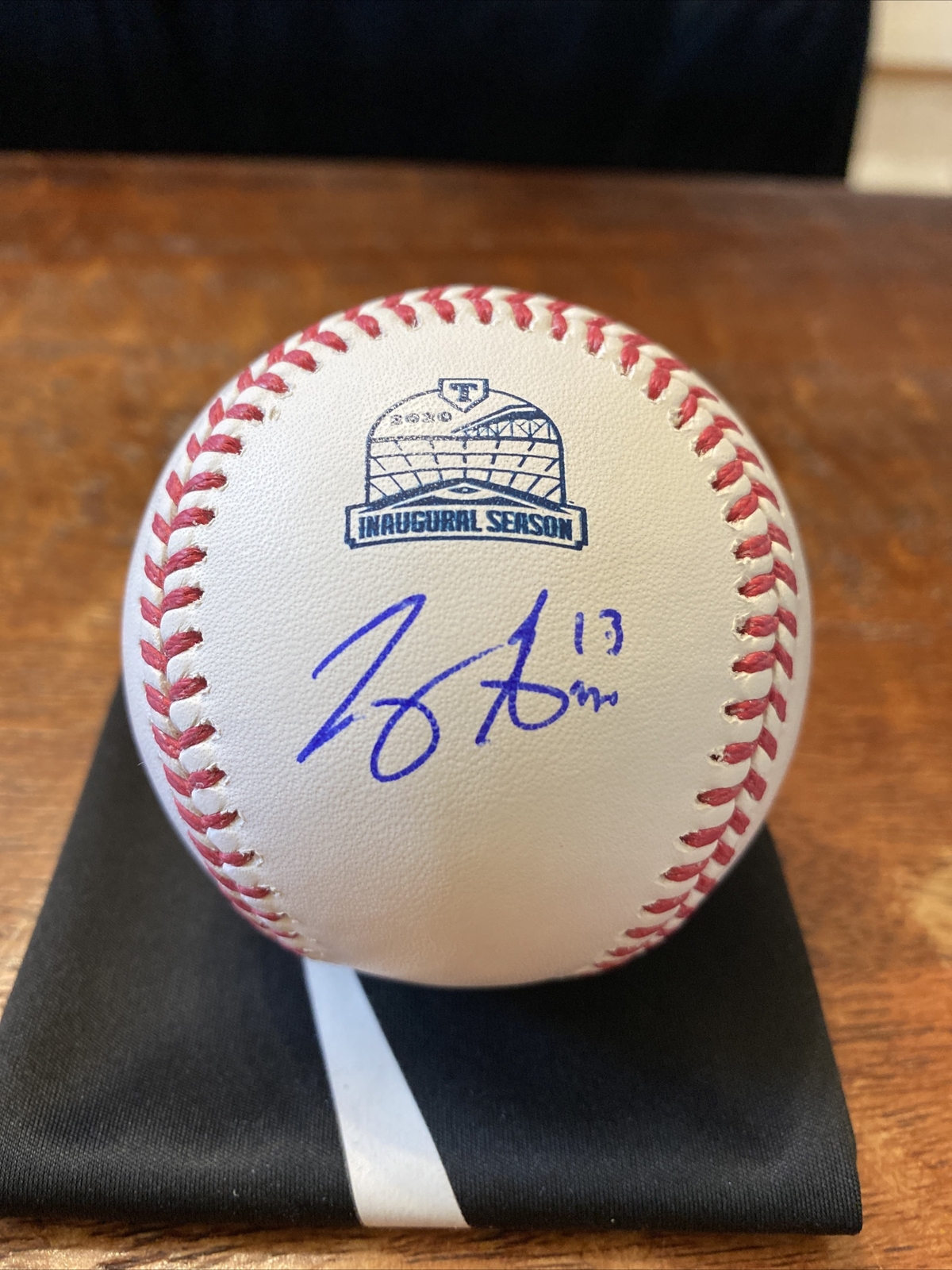 Joey Gallo Signed 2020 Globe Life Field Logo Baseball PSA DNA Coa Rangers