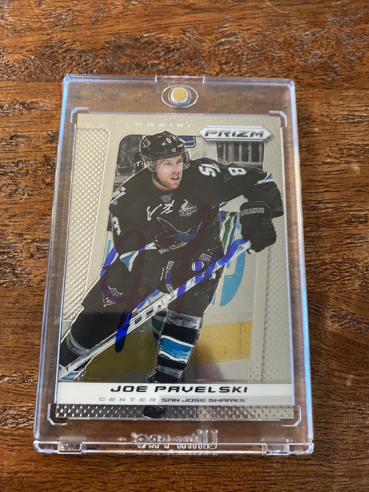 Joe Pavelski Signed Prizm Card Psa Dna Coa Sharks Autographed Stars