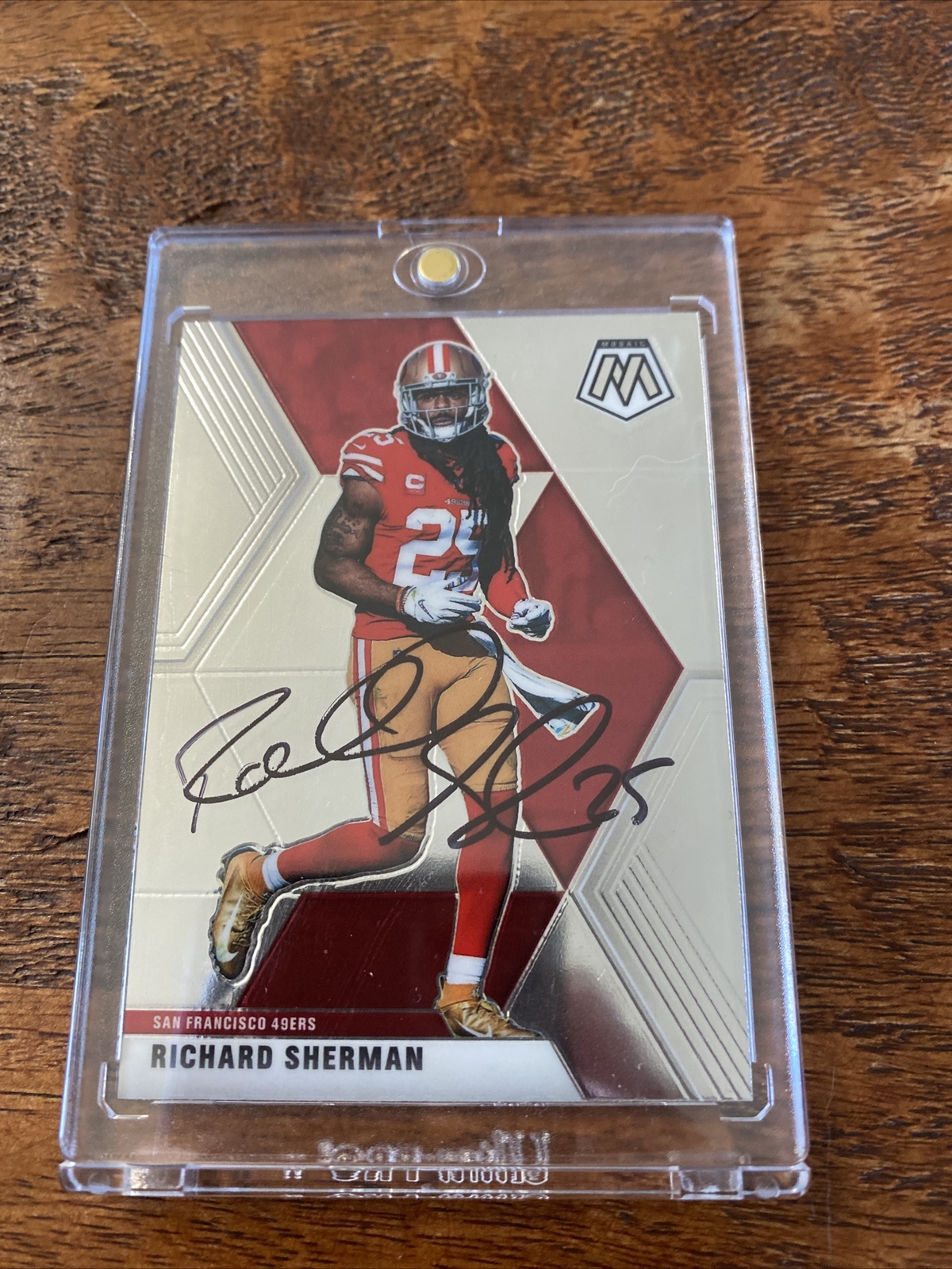 Richard Sherman Signed Mosaic Football Card Psa Dna Coa Autographed 49ers