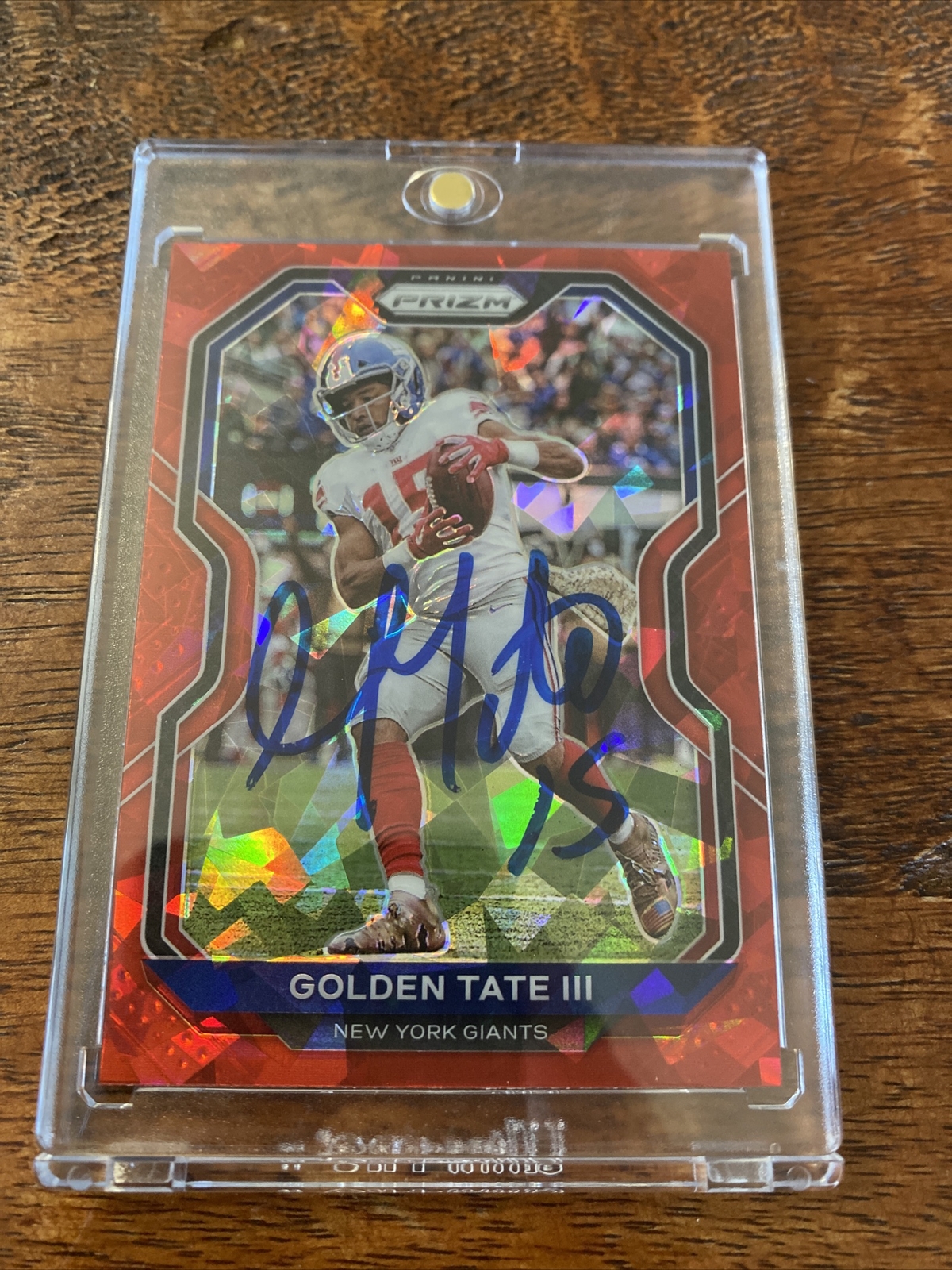 Golden Tate Signed Prizm Football Card Psa Dna Coa Autographed New York Giants