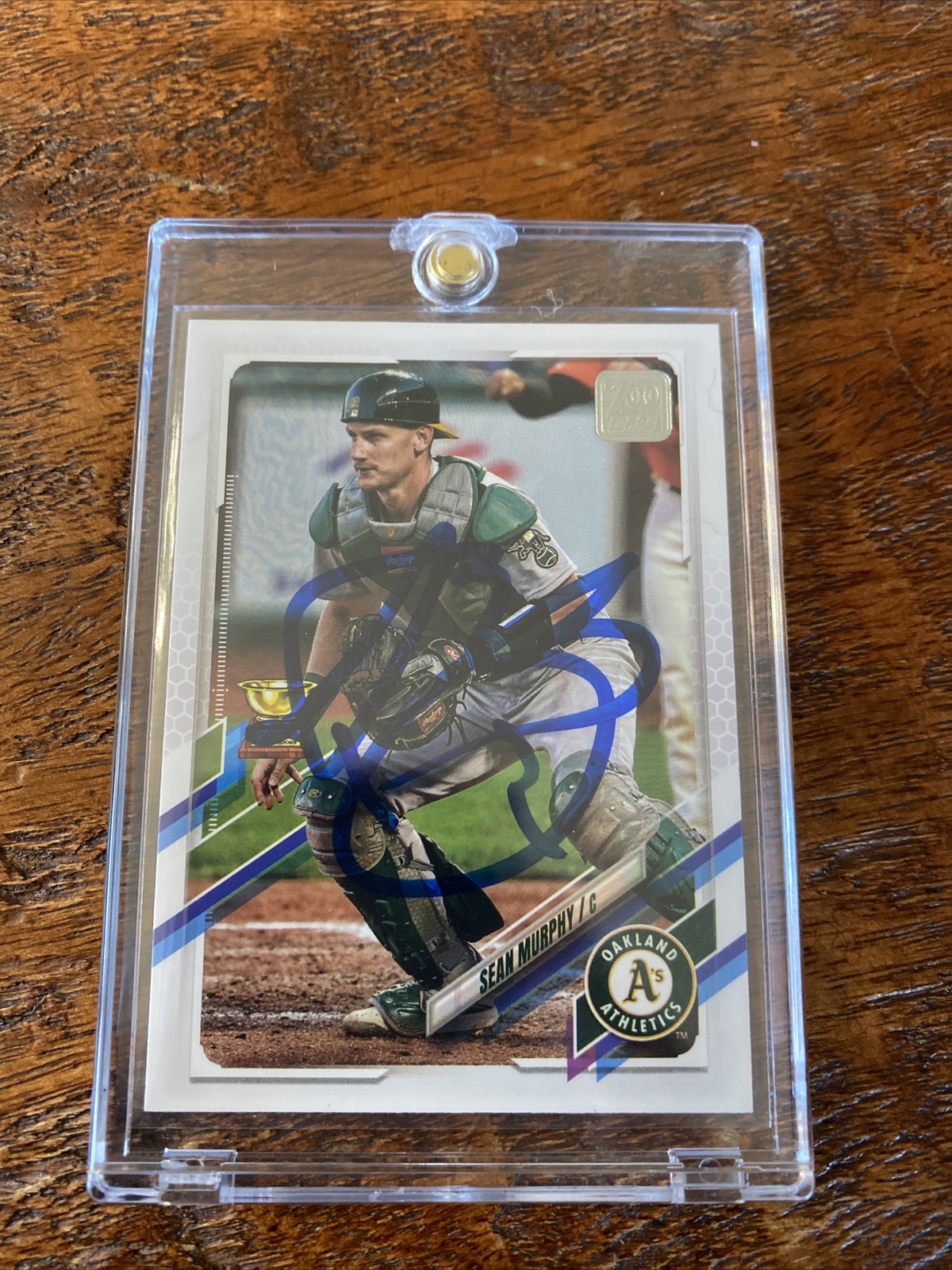 Sean Murphy Signed Topps Card Psa Dna Coa Autographed Oakland Athletics