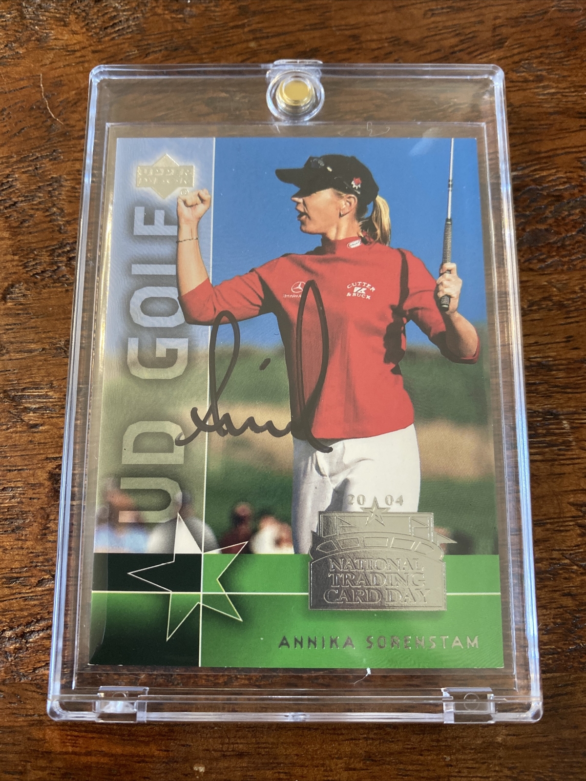 Annika Sorenstam Signed Upper Deck Card Psa Dna Coa Autographed Golf