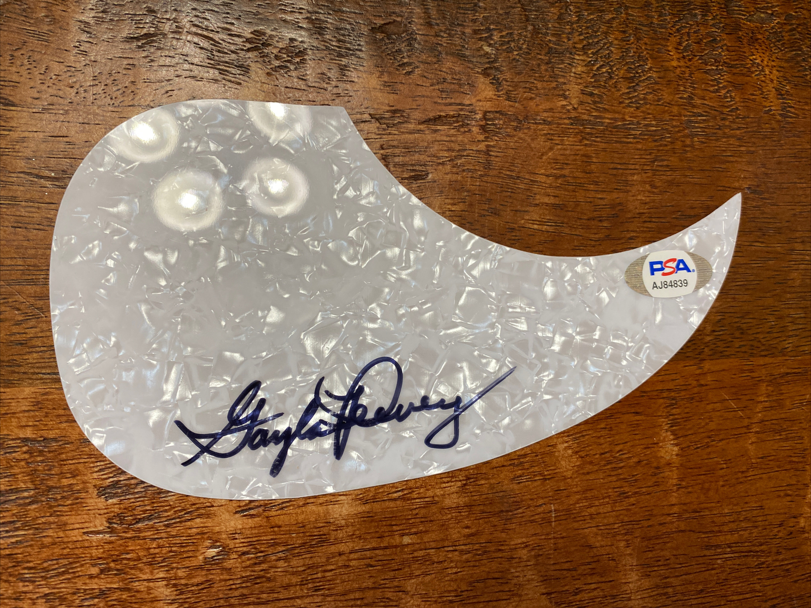 Gayla Peevey Signed Guitar Pickguard PSA DNA Coa I Want A Hippopotamus For Xmas