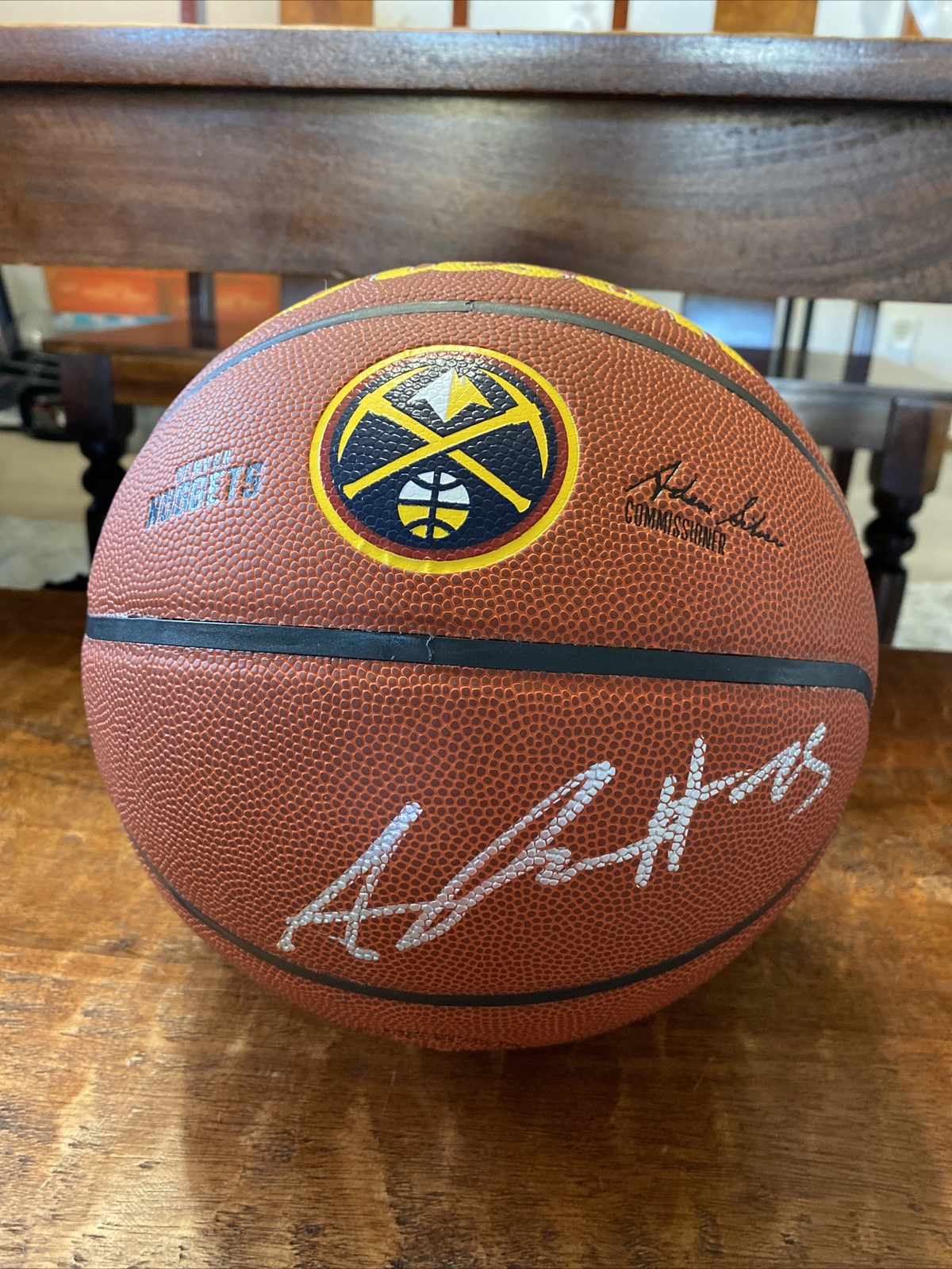Austin Rivers Signed Wilson Nuggets Logo Basketball Psa Dna Coa Autographed