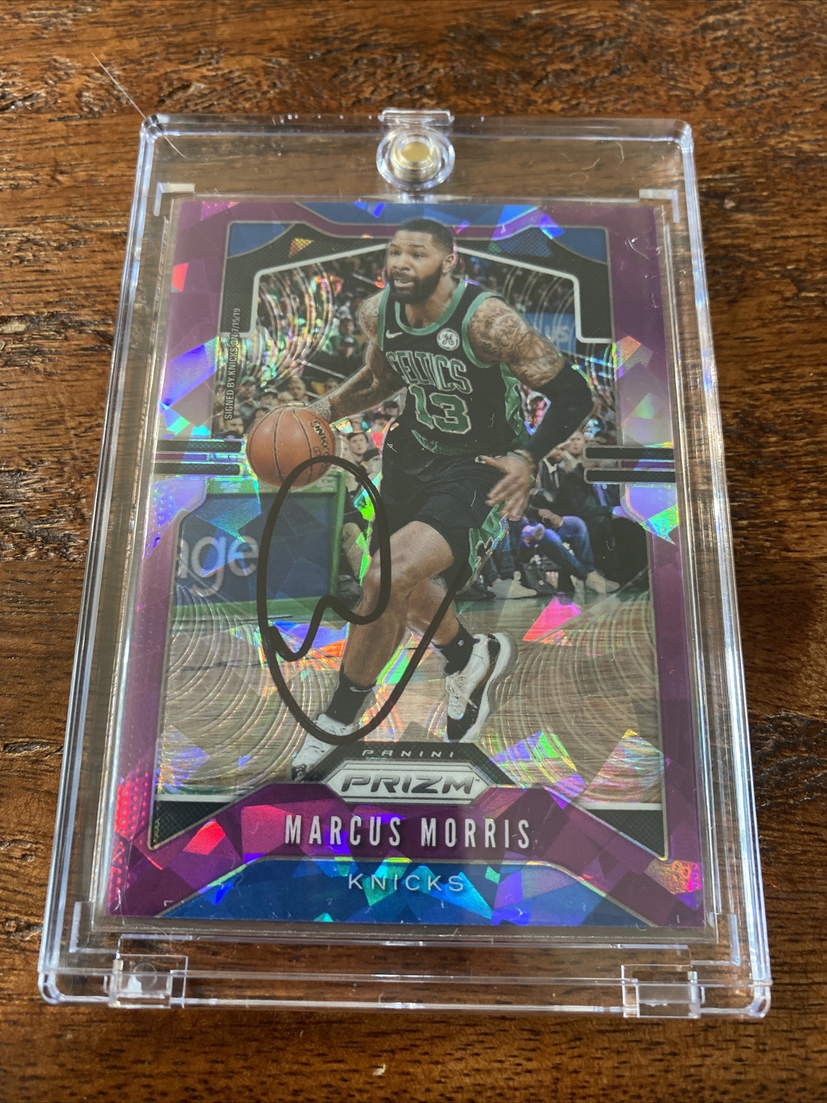 Marcus Morris Signed Prizm Card Psa Dna Coa Autographed Celtics Clippers
