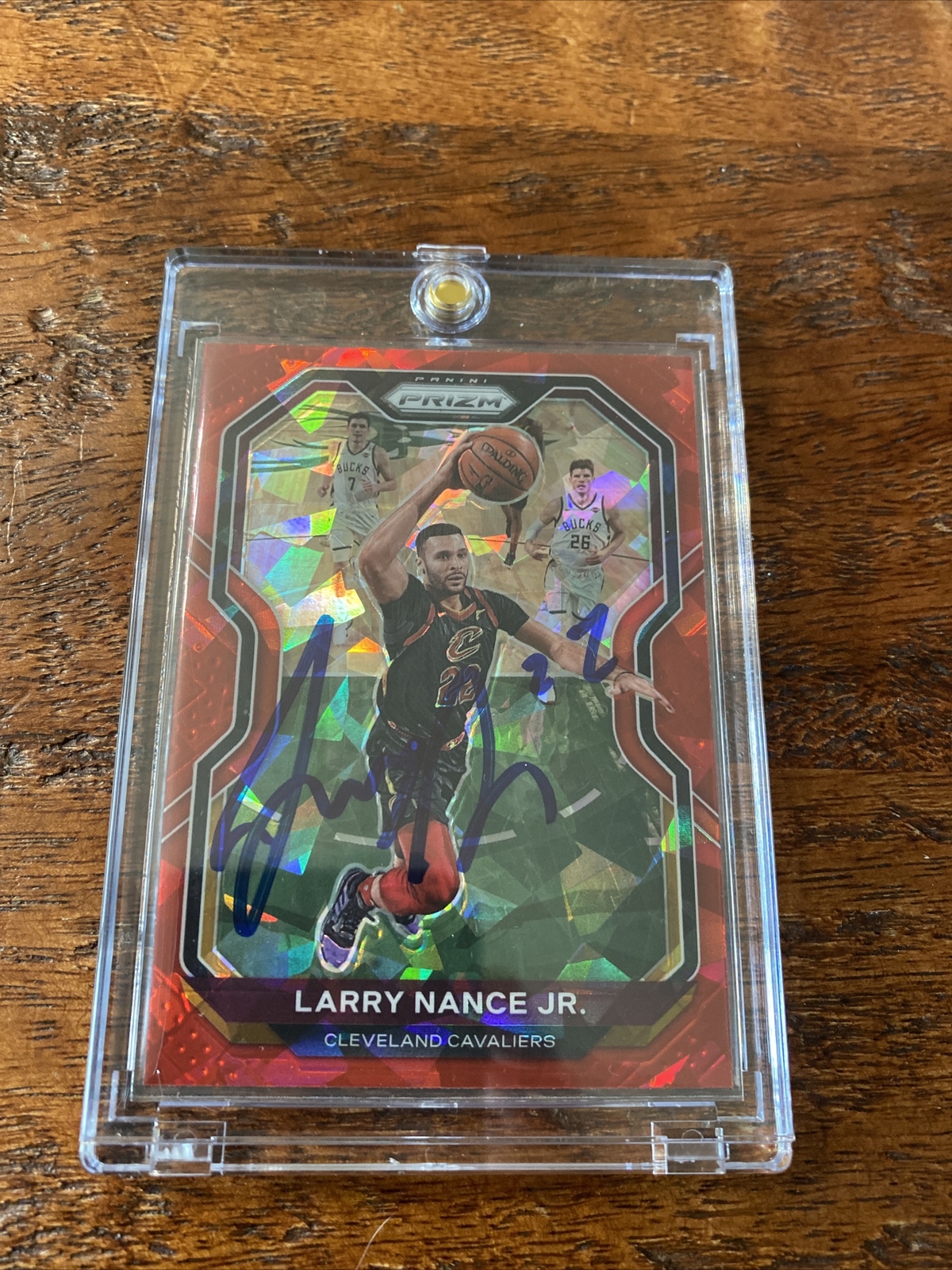 Larry Nance Jr Signed Prizm Card Psa Dna Coa Autographed Lakers Cavs