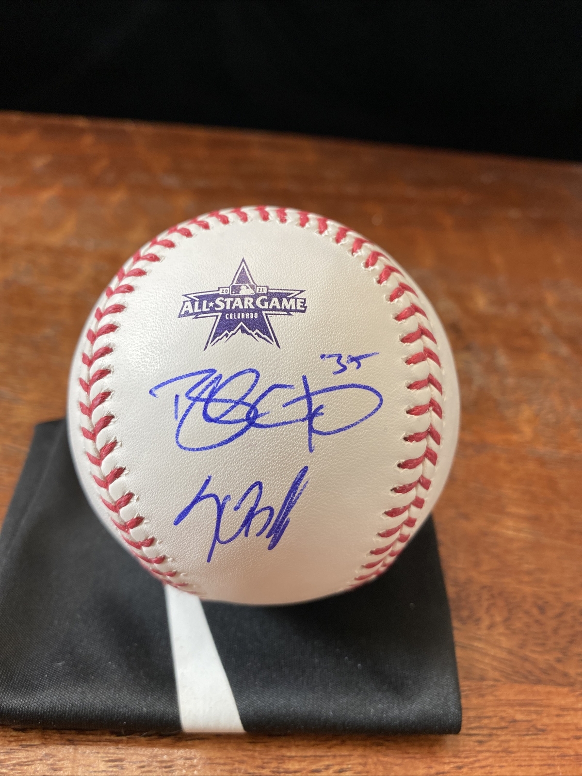 Kris Bryant Brandon Crawford Signed 2021 All Star Baseball PSA DNA Coa Giants