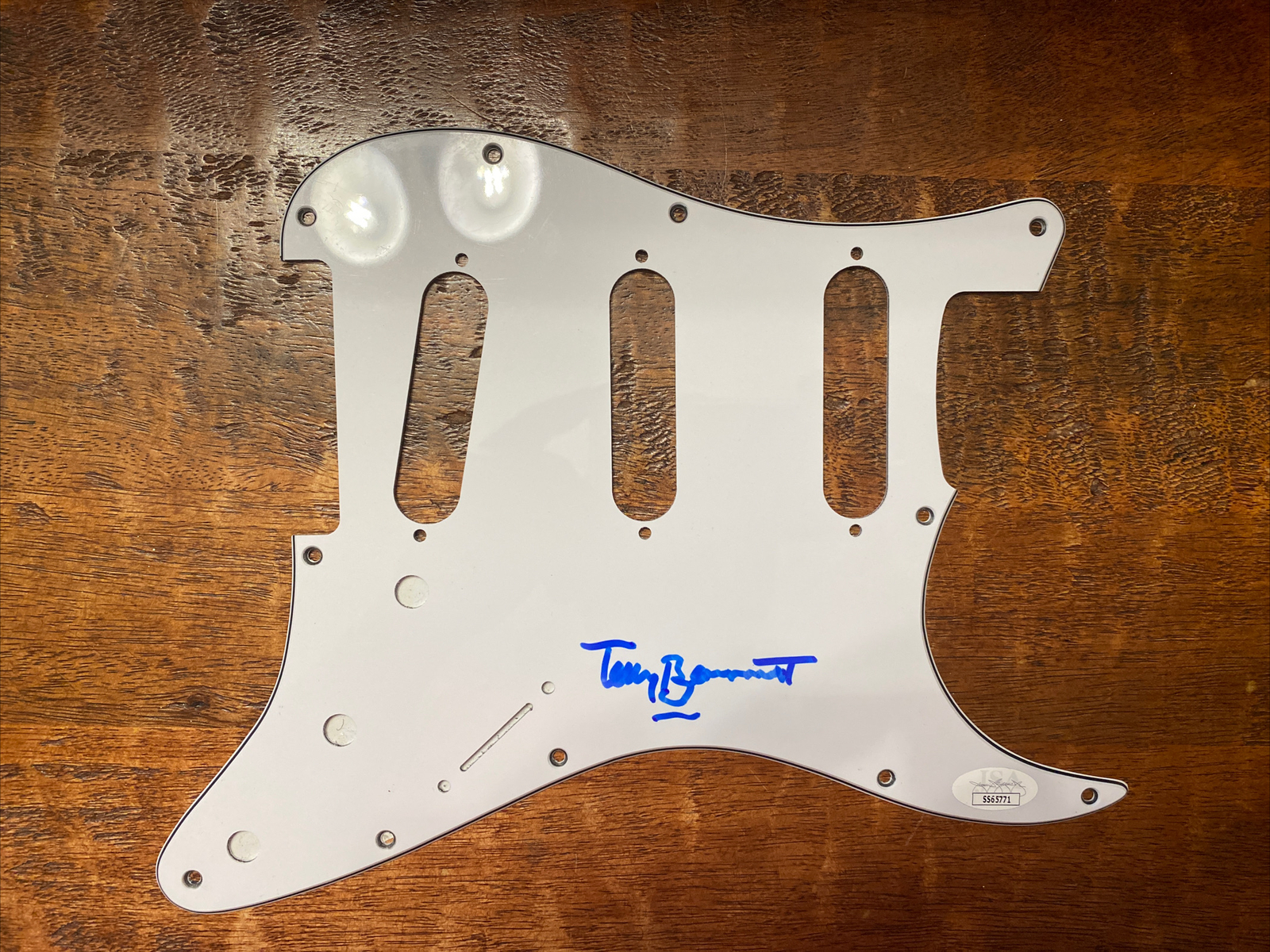 Tony Bennett Signed Electric Guitar Pickguard JSA Coa Autographed
