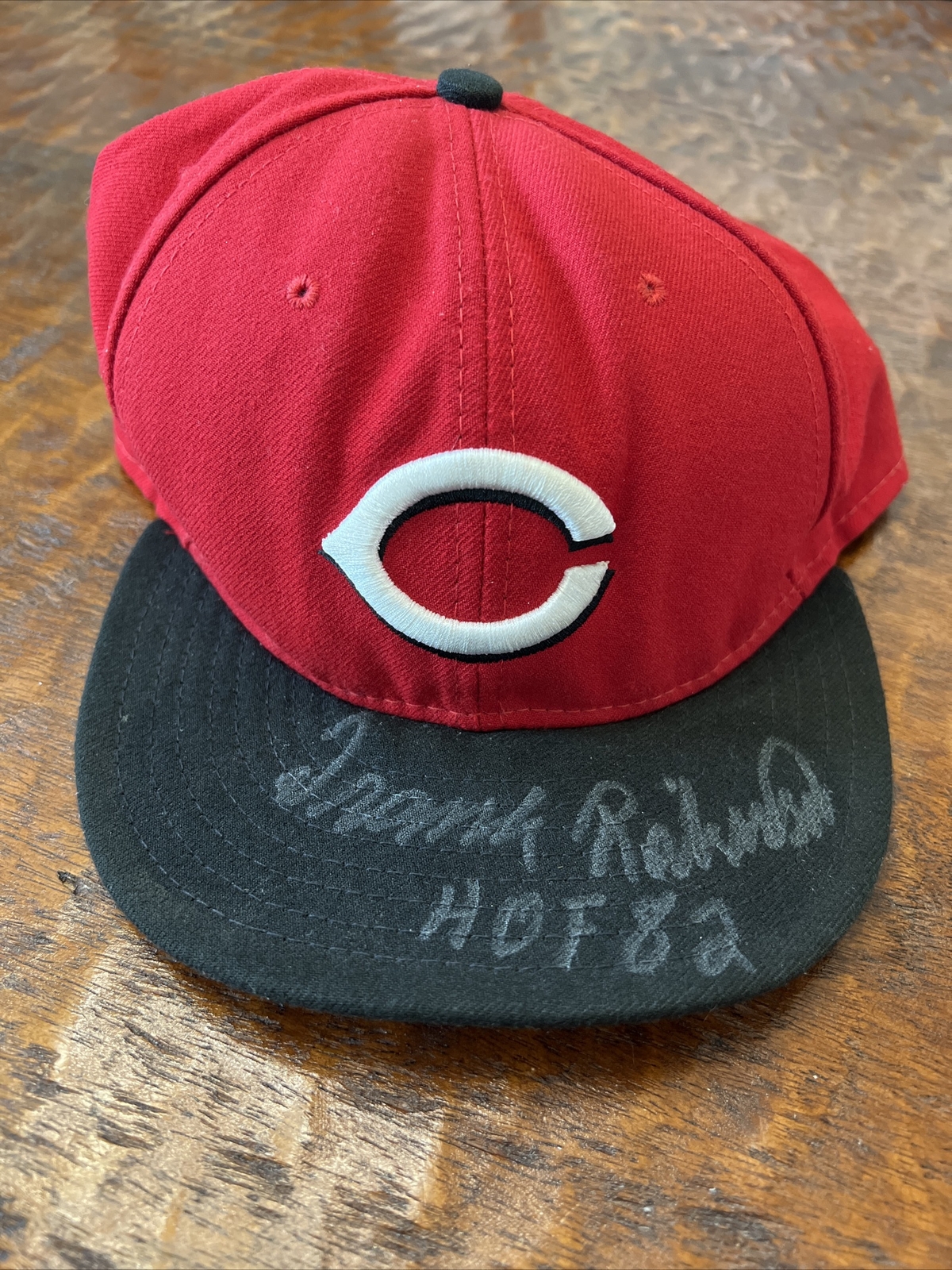 Frank Robinson Signed Cincinnati Reds Hat Psa Dna Coa Autographed HOF 82