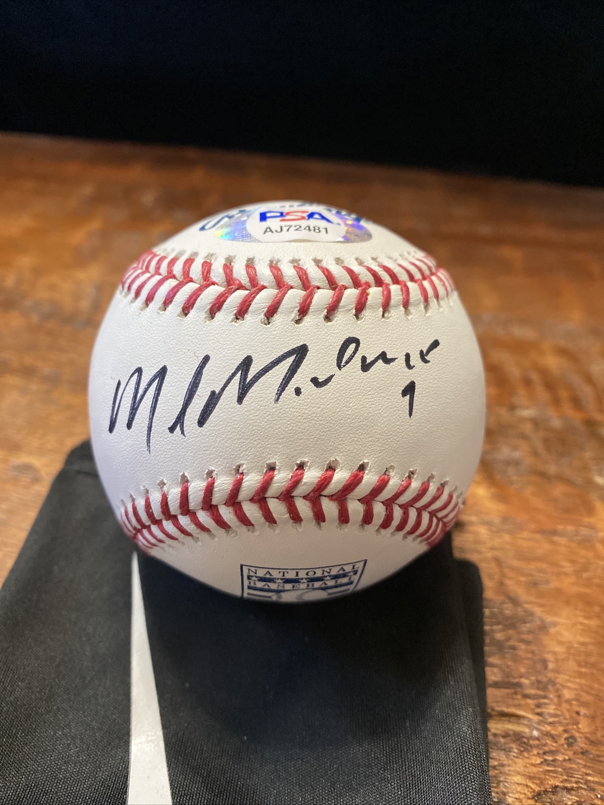 Mike Modano Signed Hall Of Fame Baseball PSA DNA Coa Hockey Stars Autographed