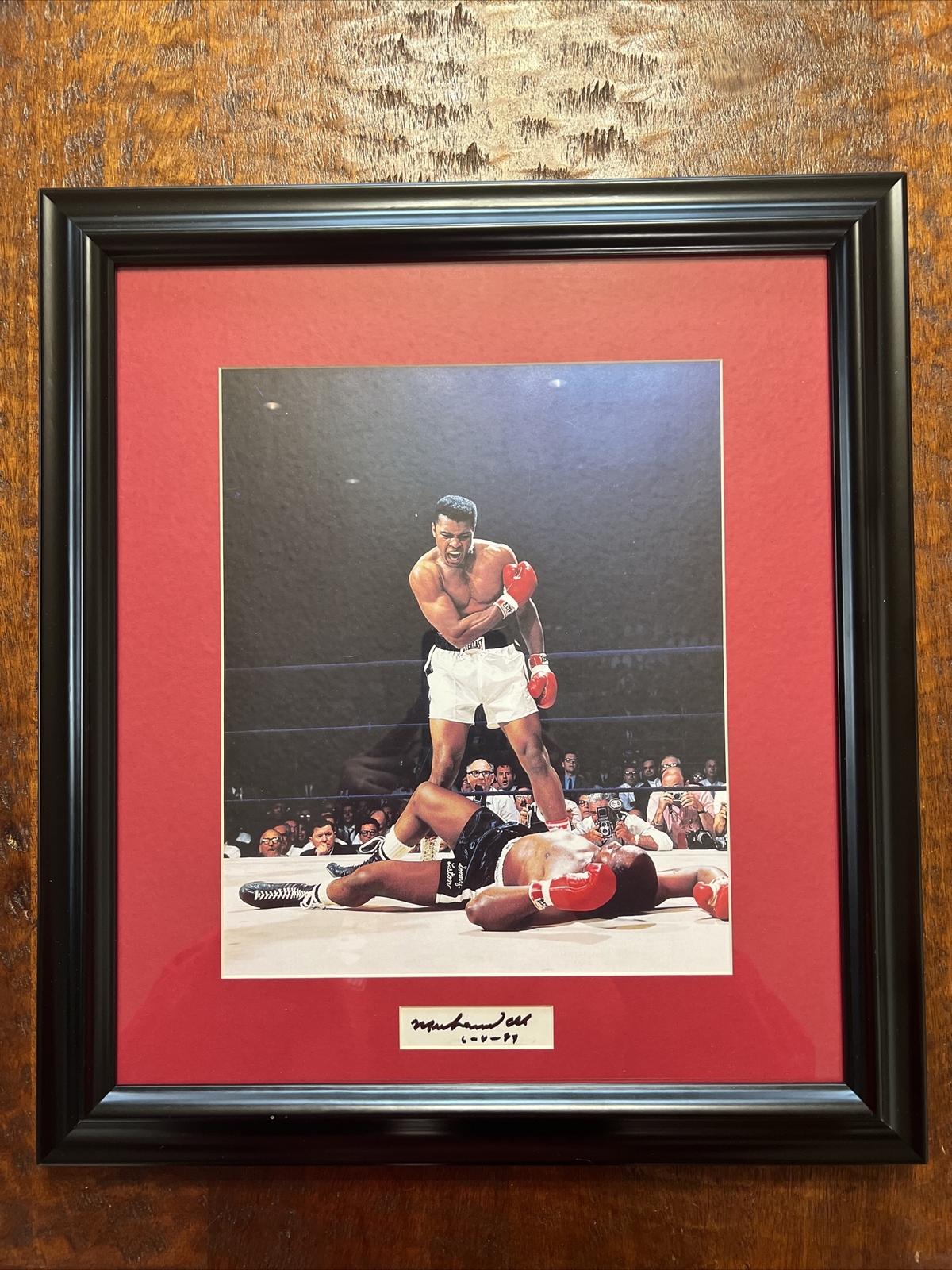 Muhammad Ali Signed Cut JSA COA Autographed Framed Display Boxing