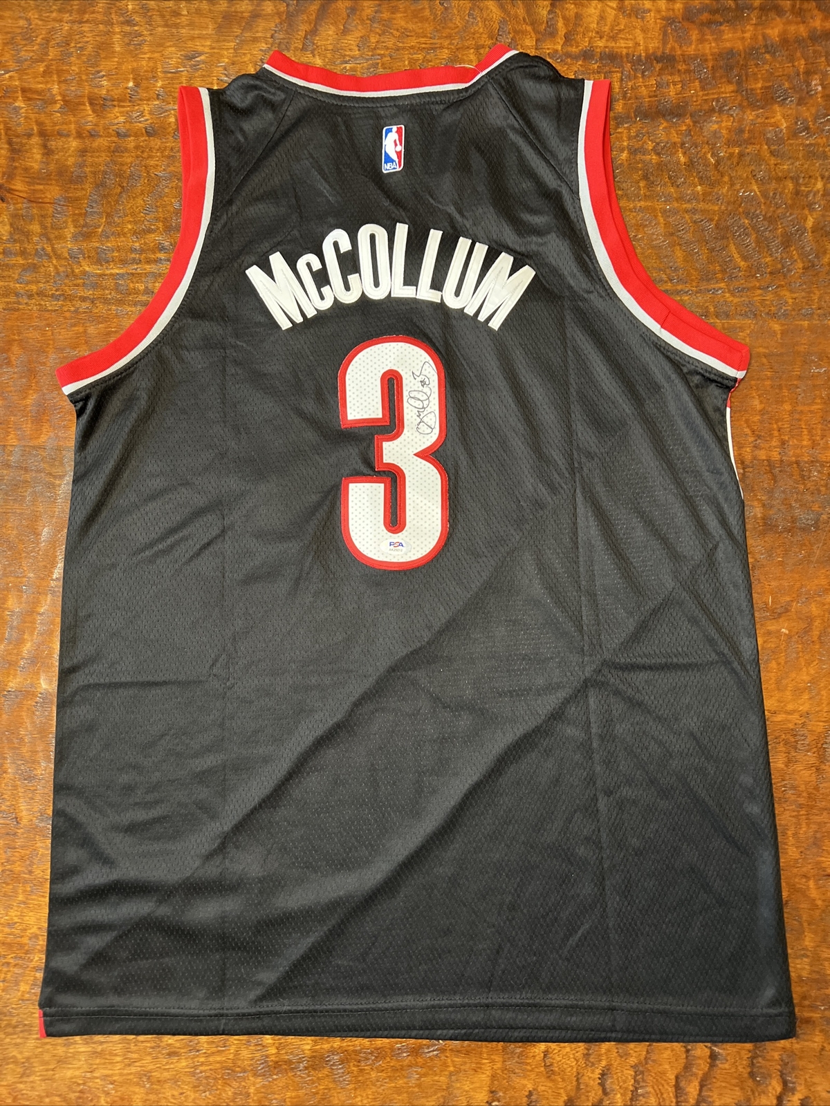 CJ McCollum Signed Portland Trail Blazers Jersey PSA DNA Coa Autographed