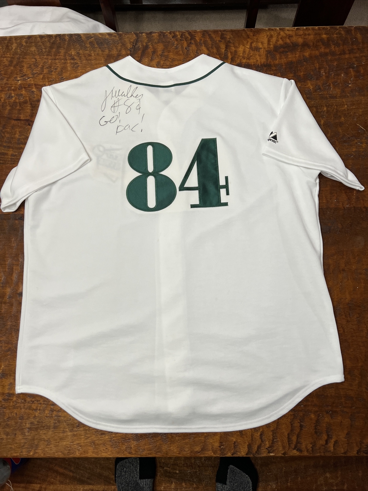 Javon Walker Signed Game Used Brett Favre Celebrity Softball Jersey PSA DNA Coa