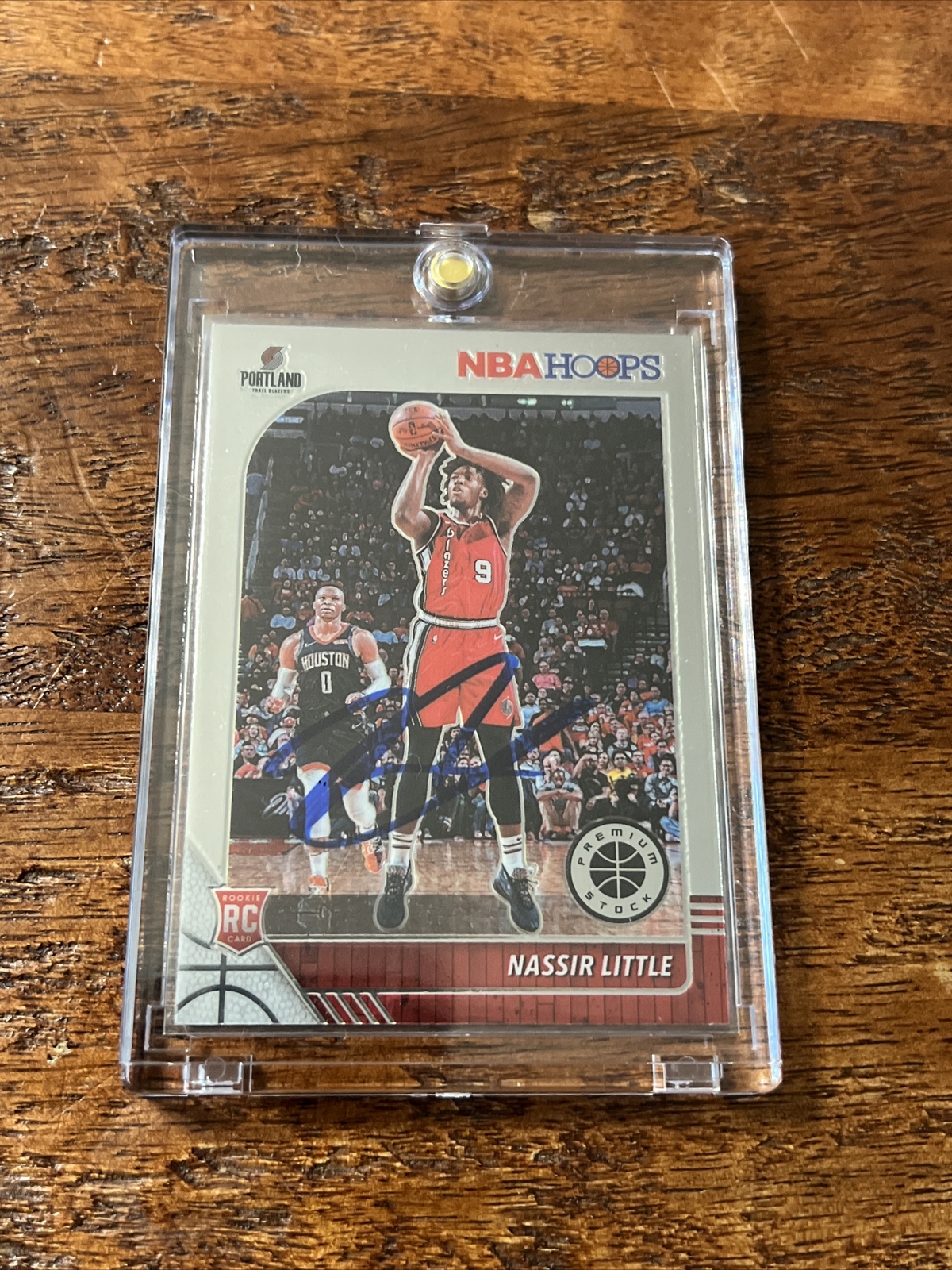 Nassir Little Signed NBA Hoops Rookie Card Psa Dna Coa Autographed Trail Blazers