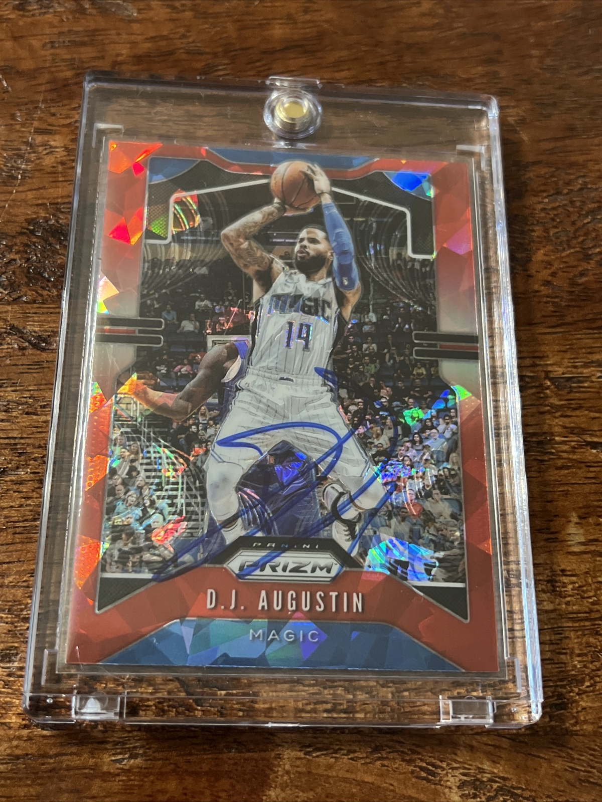Dj Augustin Signed Prizm Card Psa Dna Coa Autographed Magic Rockets