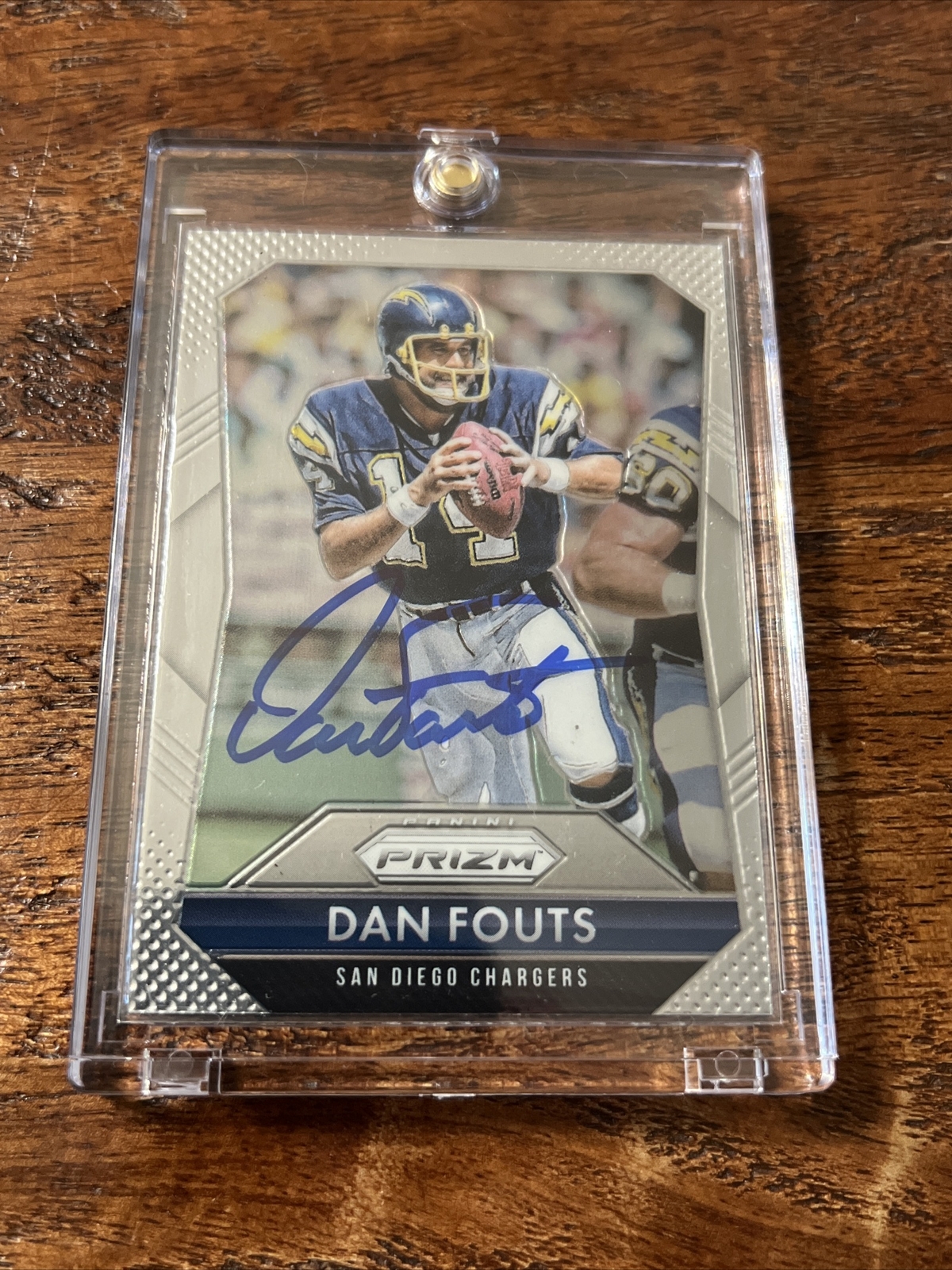 Dan Fouts Signed Prizm Football Card Psa Dna Coa Autographed San Diego Chargers