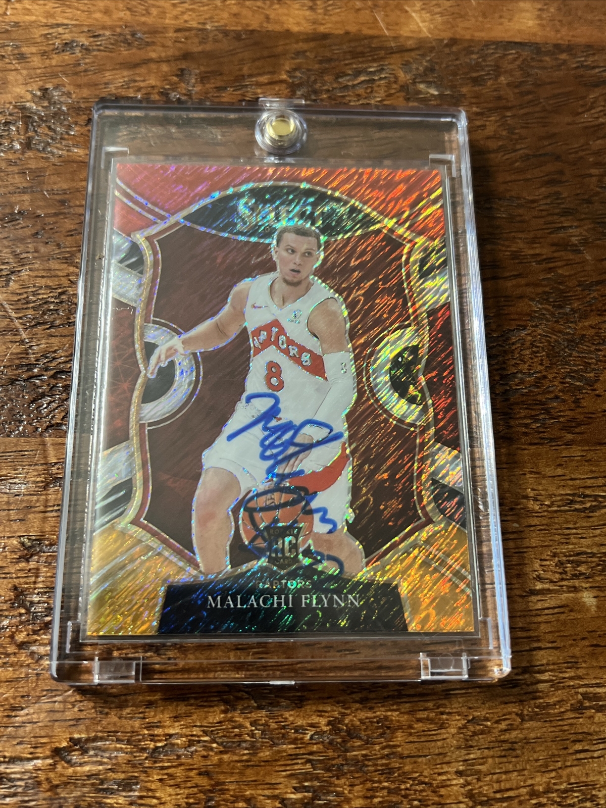 Malachi Flynn Signed Panini Select Card Psa Dna Coa Autographed Toronto Raptors