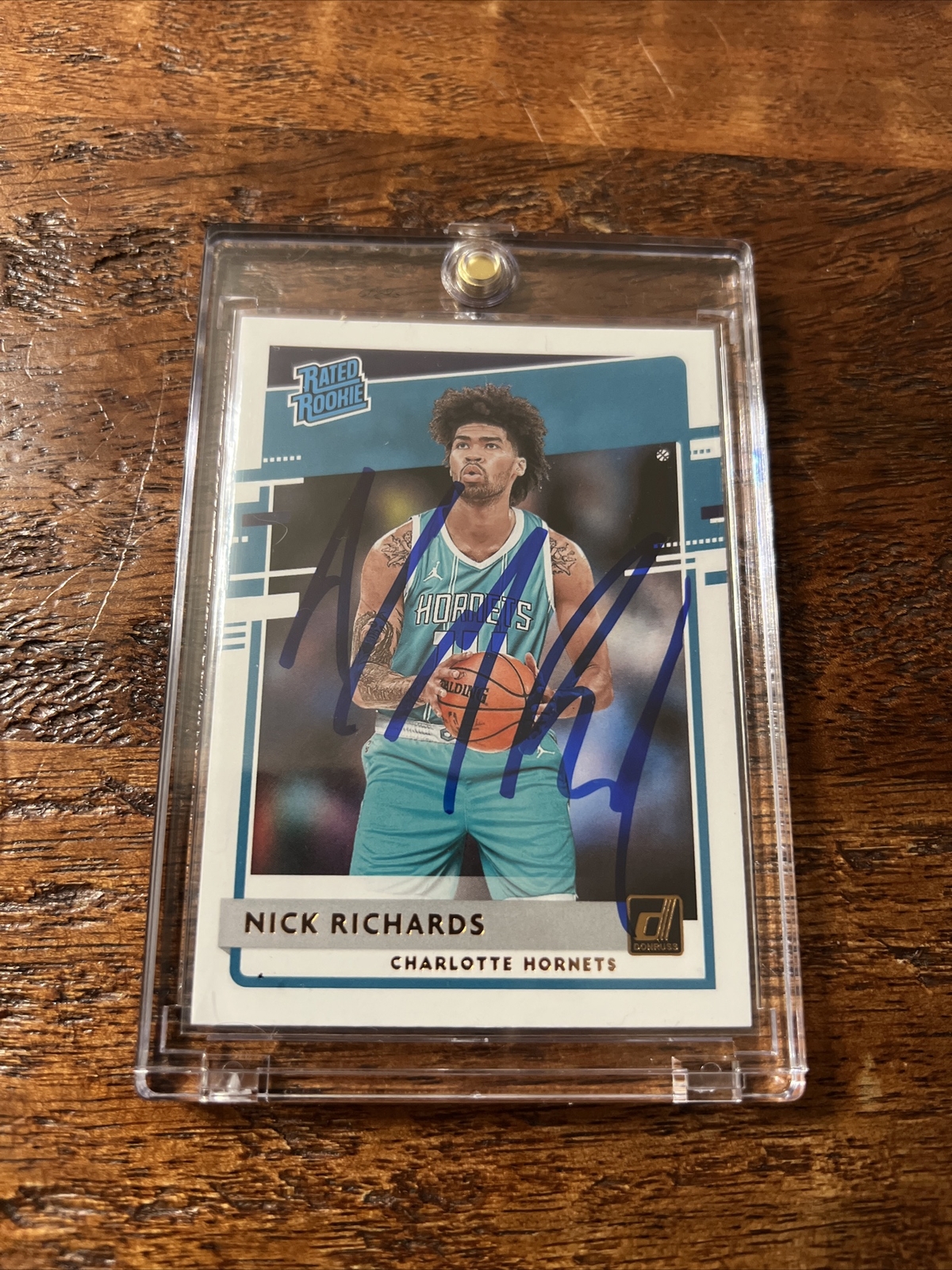Nick Richards Signed Donruss Rookie Card Psa Dna Coa Autographed Hornets