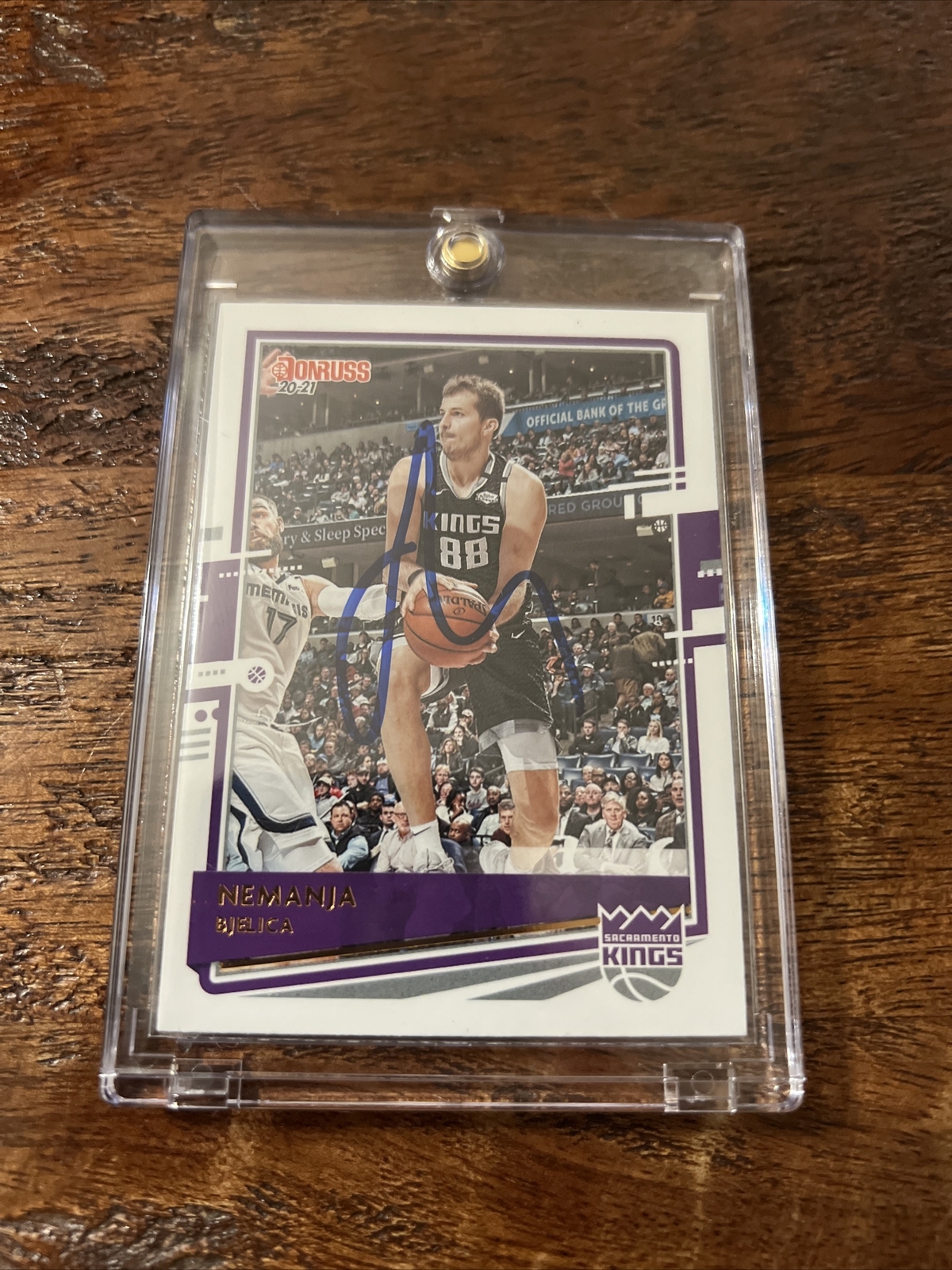 Nemanja Bjelica Signed Donruss Card Psa Dna Coa Autographed Kings Warriors