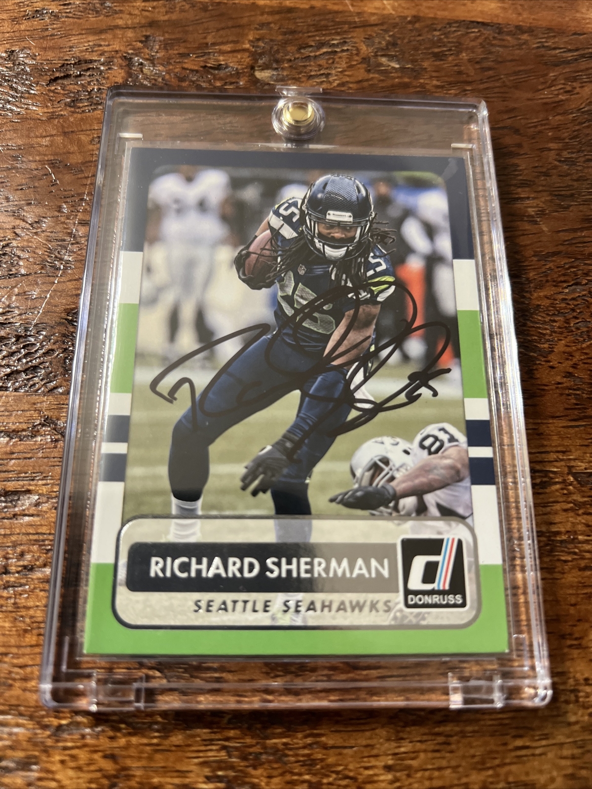 Richard Sherman Signed Donruss Card Psa Dna Coa Autographed Seattle Seahawks