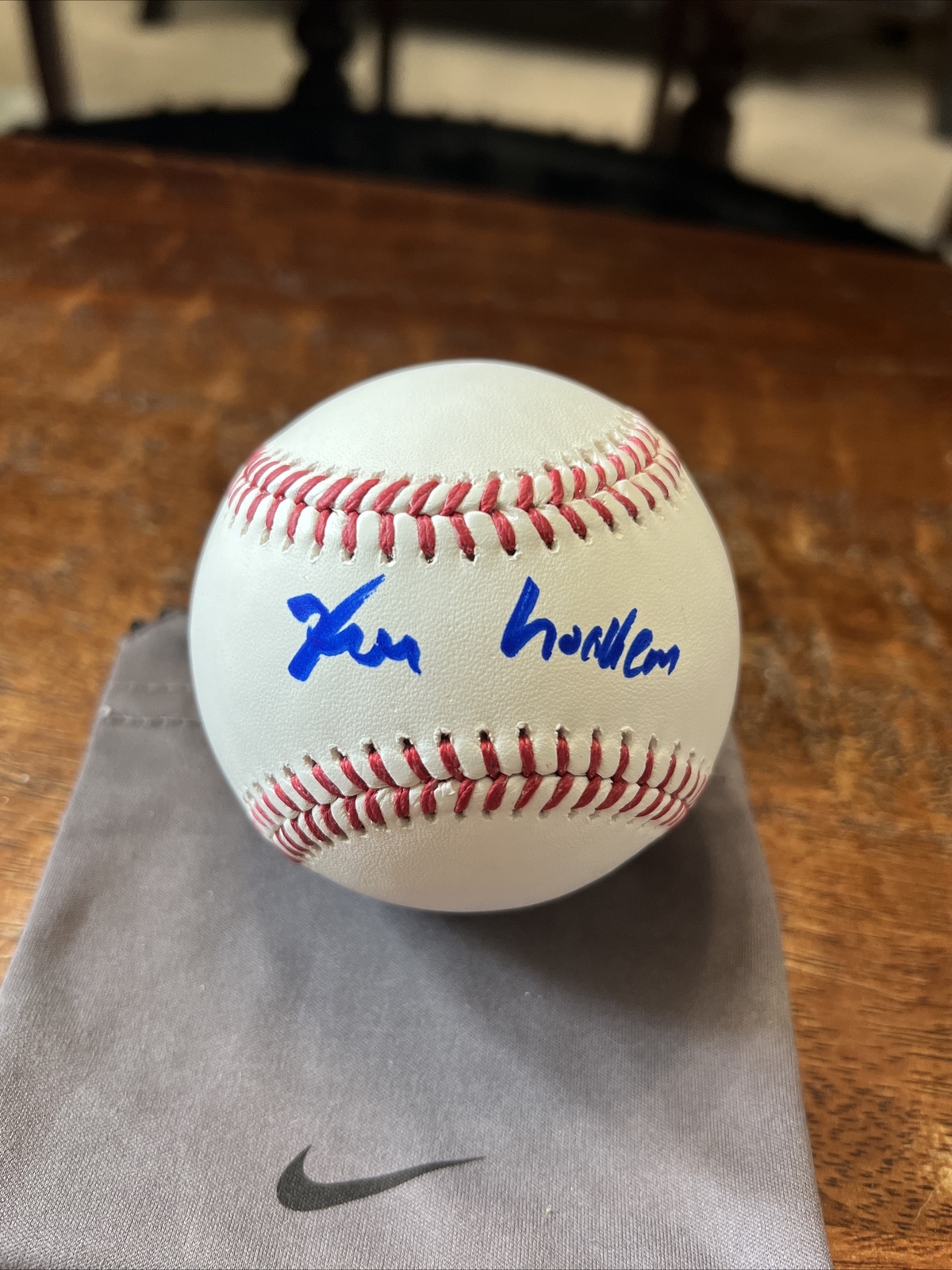 Kai Jones Signed Baseball Psa Dna Coa Autographed Texas Longhorns Hornets