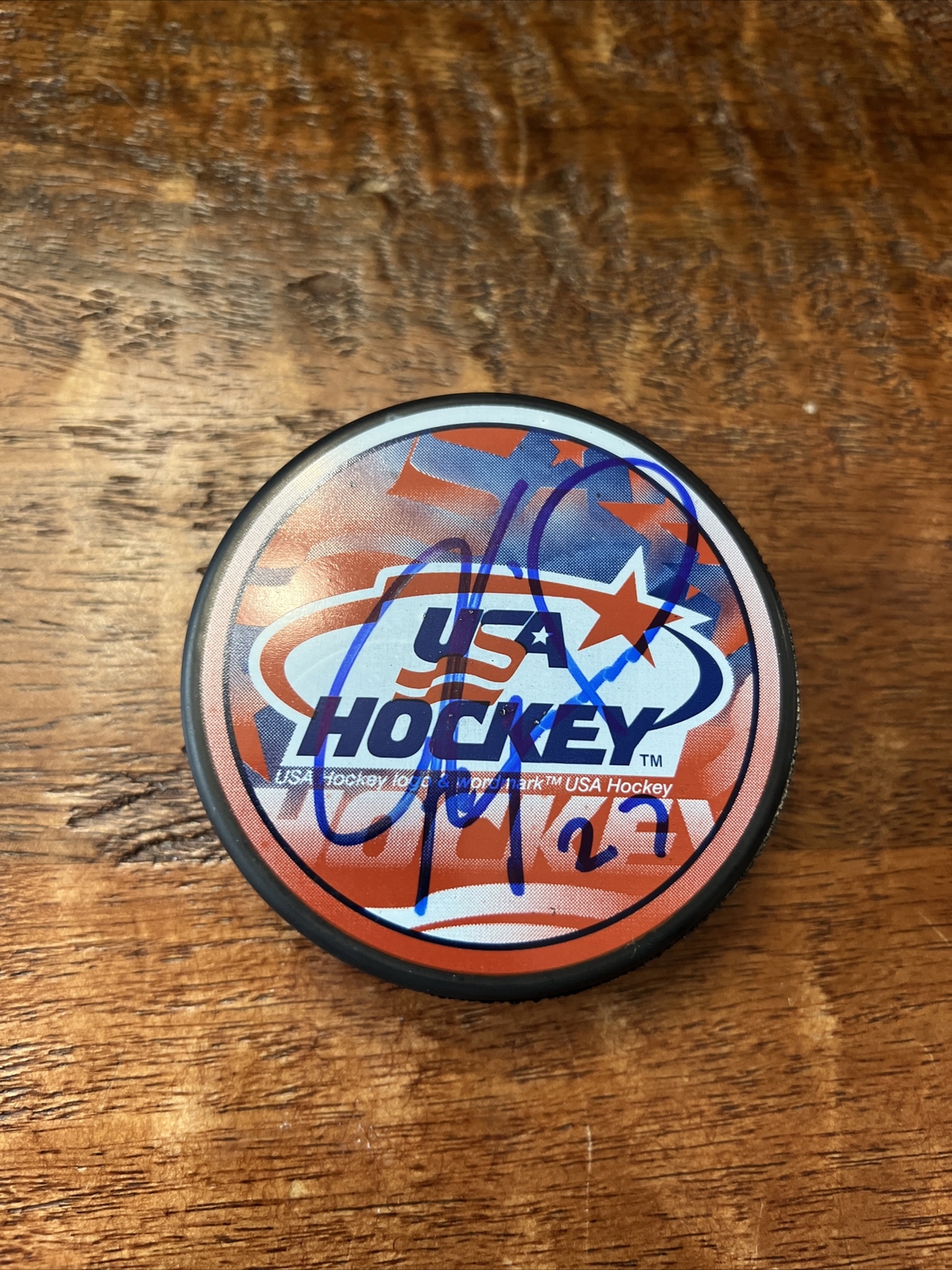 Jeremy Roenick Signed Team USA Hockey Puck PSA/DNA Coa Autographed Blackhawks