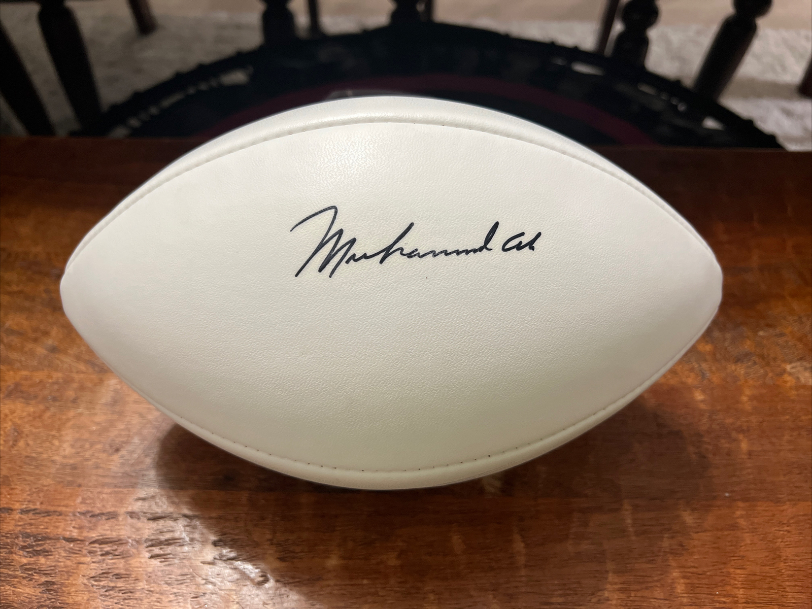 Muhammad Ali Signed NFL Football JSA COA Autographed Boxing