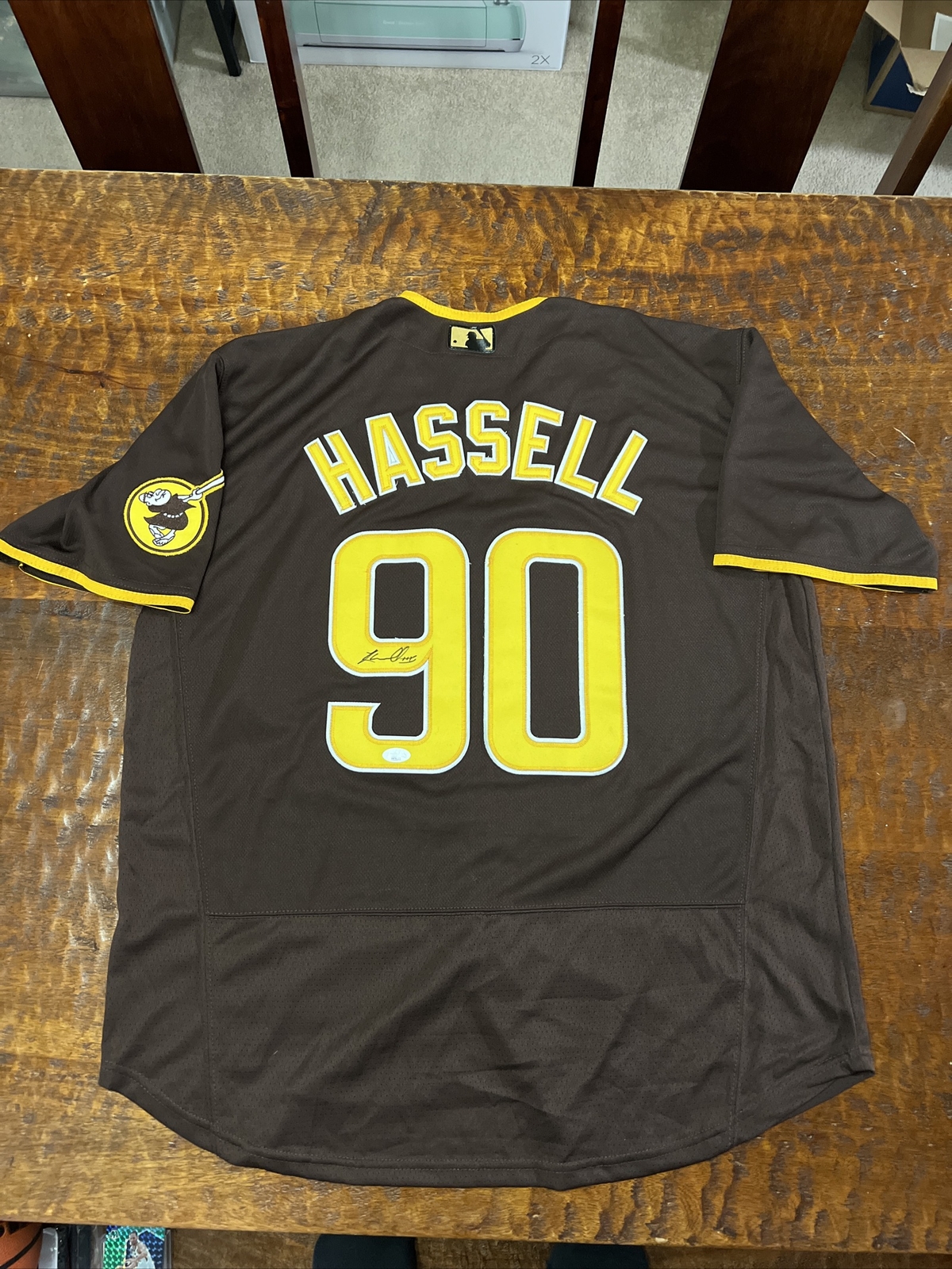 Robert Hassell Signed San Diego Padres Jersey JSA Coa Autographed