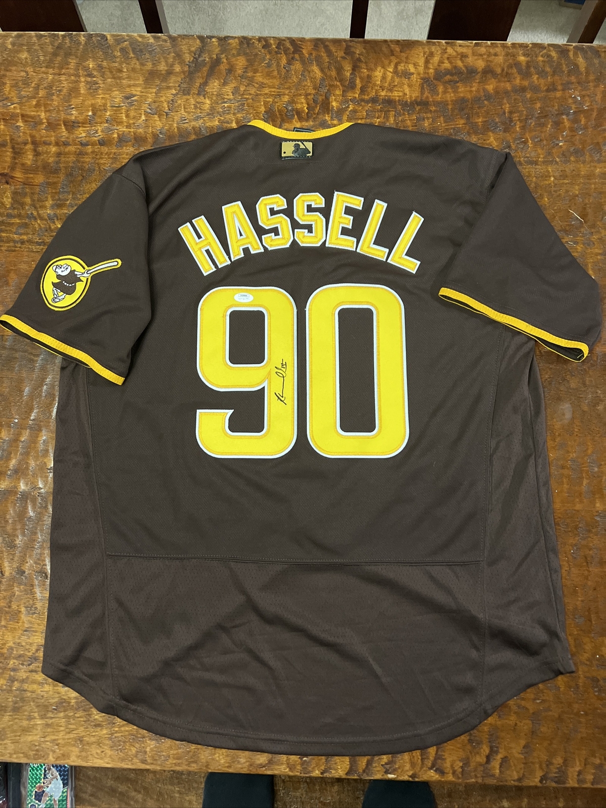 Robert Hassell Signed San Diego Padres Jersey JSA Coa Autographed