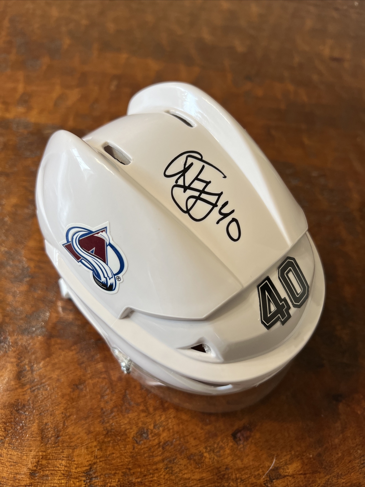 Alex Tanguay Signed Mini Hockey Helmet Psa/Dna Coa Autographed Avalanche