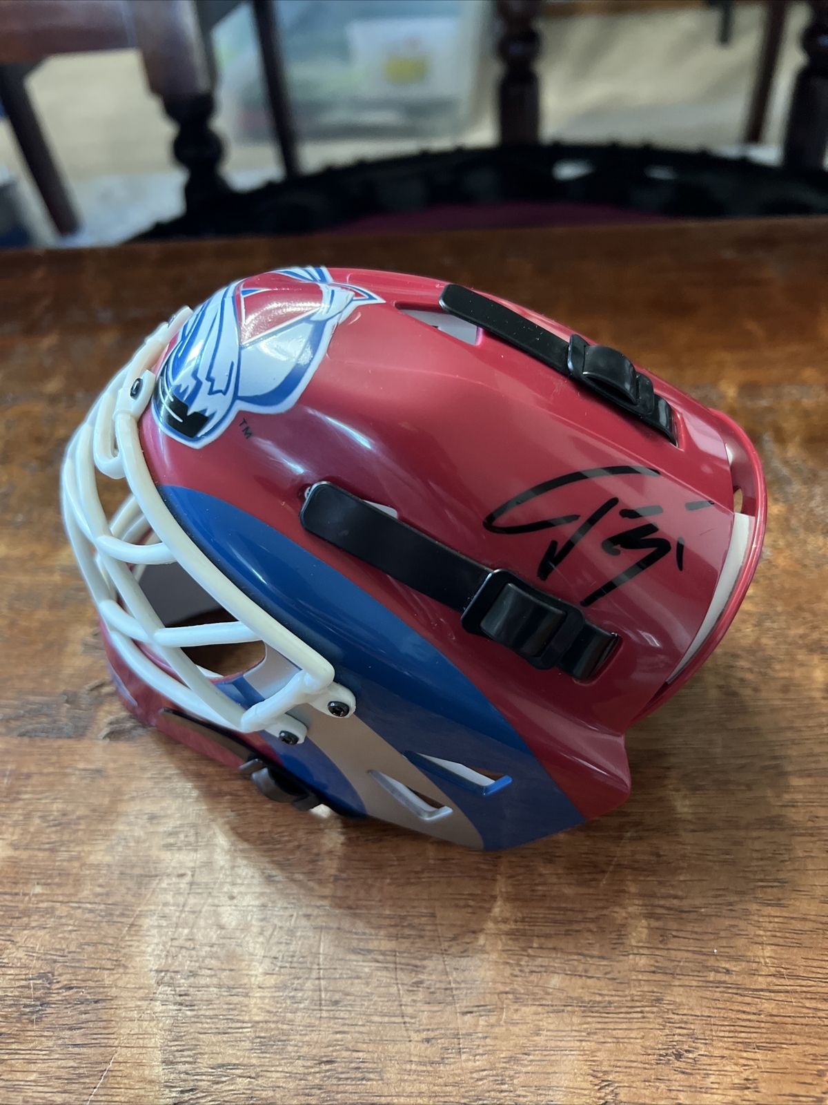 Philipp Grubauer Signed Mini Hockey Helmet Goalie Mask PSA DNA Coa Avalanche