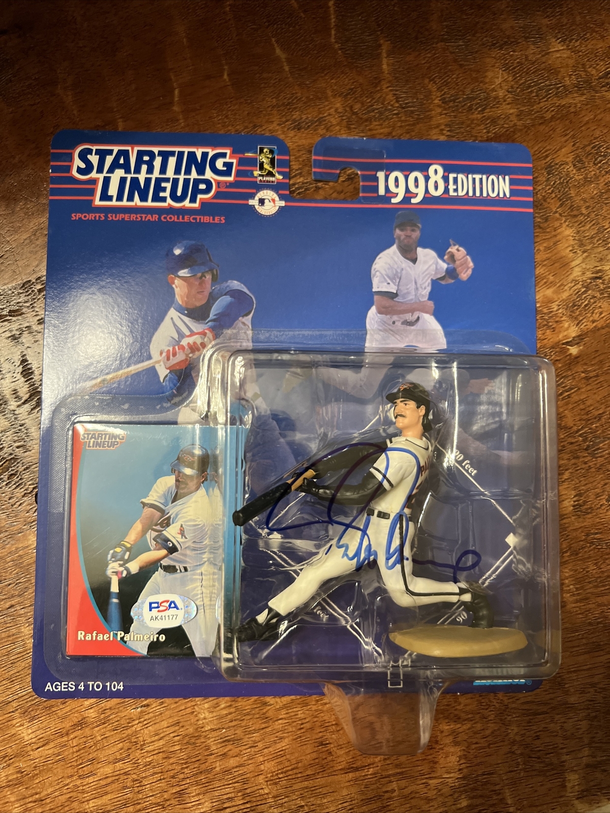 Rafael Palmeiro Signed Starting Lineup Action Figure Psa Dna Coa Autographed