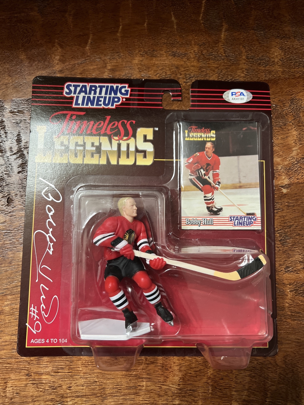 Bobby Hull Signed Starting Lineup Action Figure Psa Dna Coa Autographed Chicago