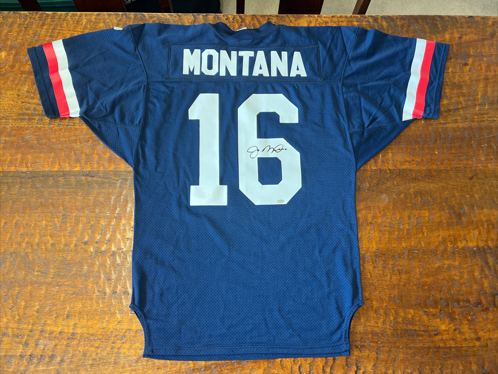 Joe Montana Signed Pro Bowl Jersey Mounted Memories Coa Autographed 49ers