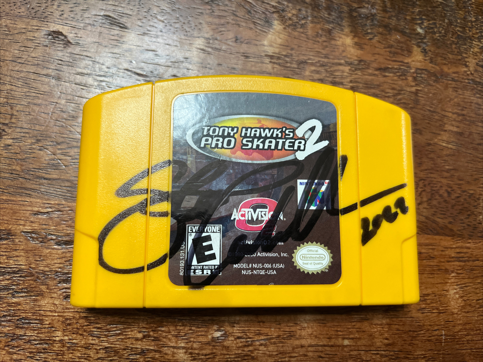 Steve Caballero Signed Tony Hawk’s Pro Skater 2 Nintendo Video Game PSA/DNA Coa