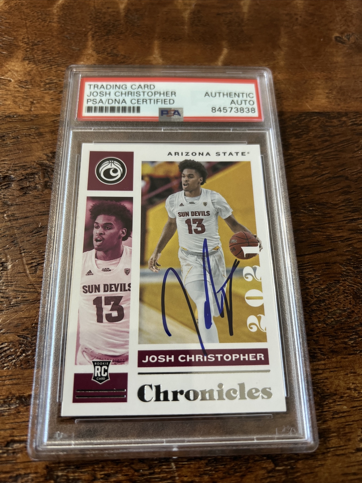 Josh Christopher Signed Panini Card Psa Dna Coa Slabbed Autographed Rockets