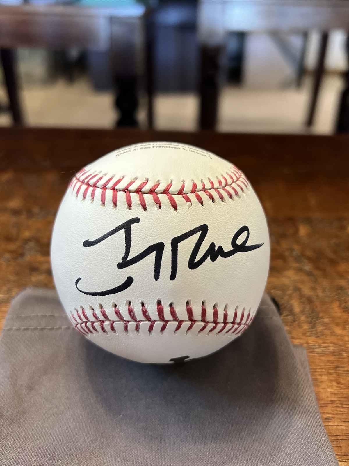 Jerry Rice Signed 2012 World Series Baseball PSA DNA Coa 49ers Autographed