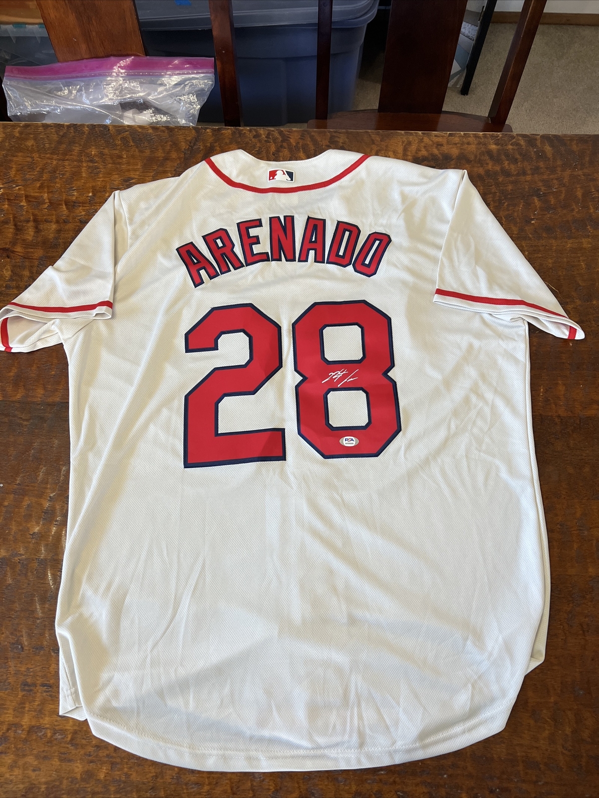 Nolan Arenado Signed St Louis Cardinals Jersey PSA DNA Coa Autographed