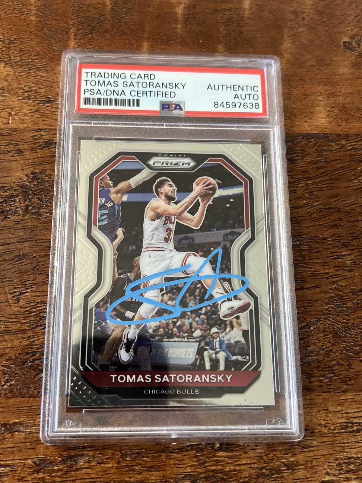 Tomas Satoransky Signed Prizm Card Psa Dna Coa Slabbed Autographed Wizards Bulls